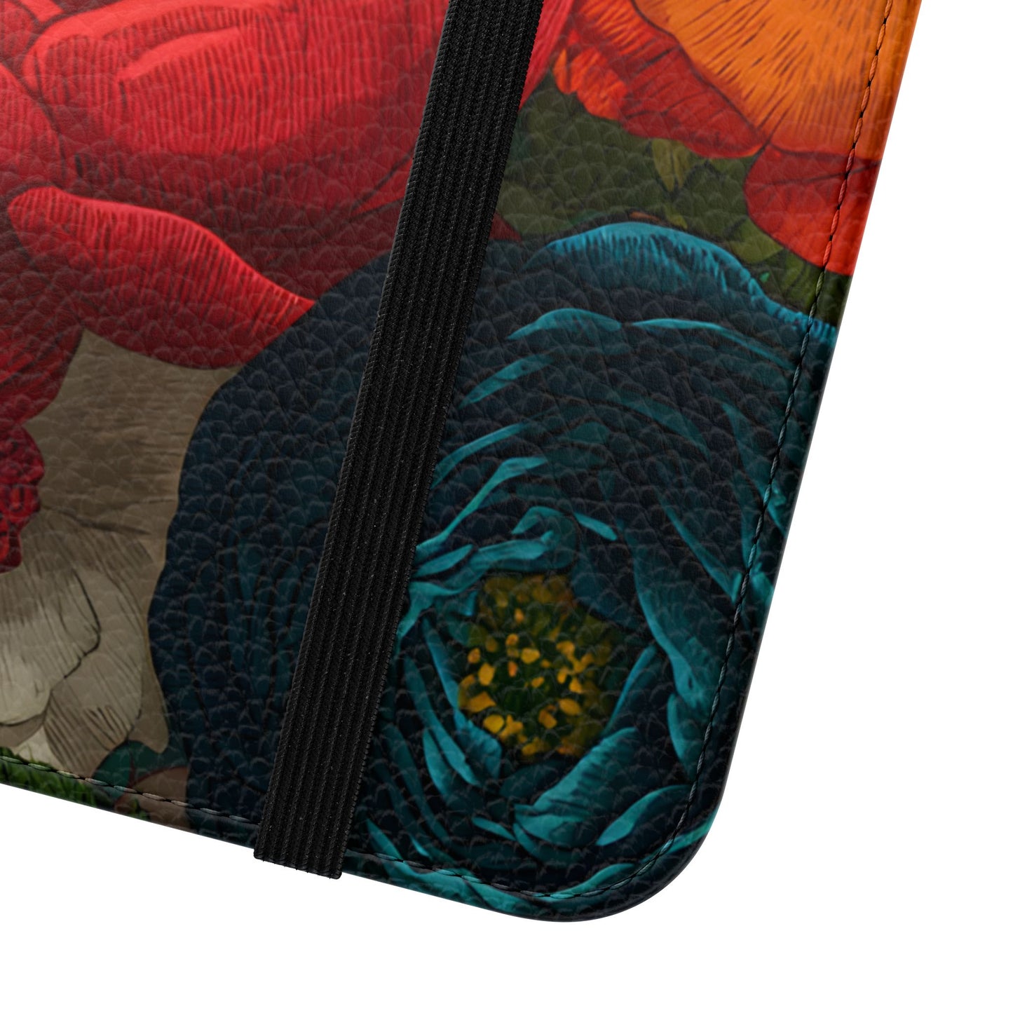 Midnight Bloom – Samsung Vegan Leather Flip Phone Case
