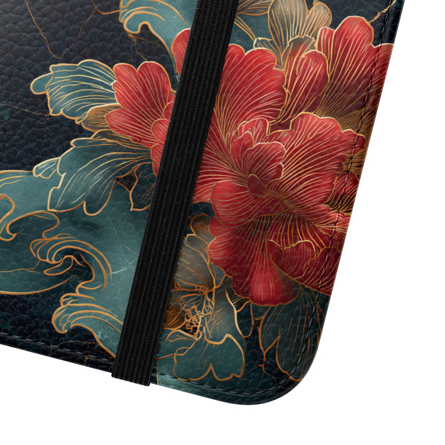 Crimson Tides – Vegan Leather Samsung Flip Case