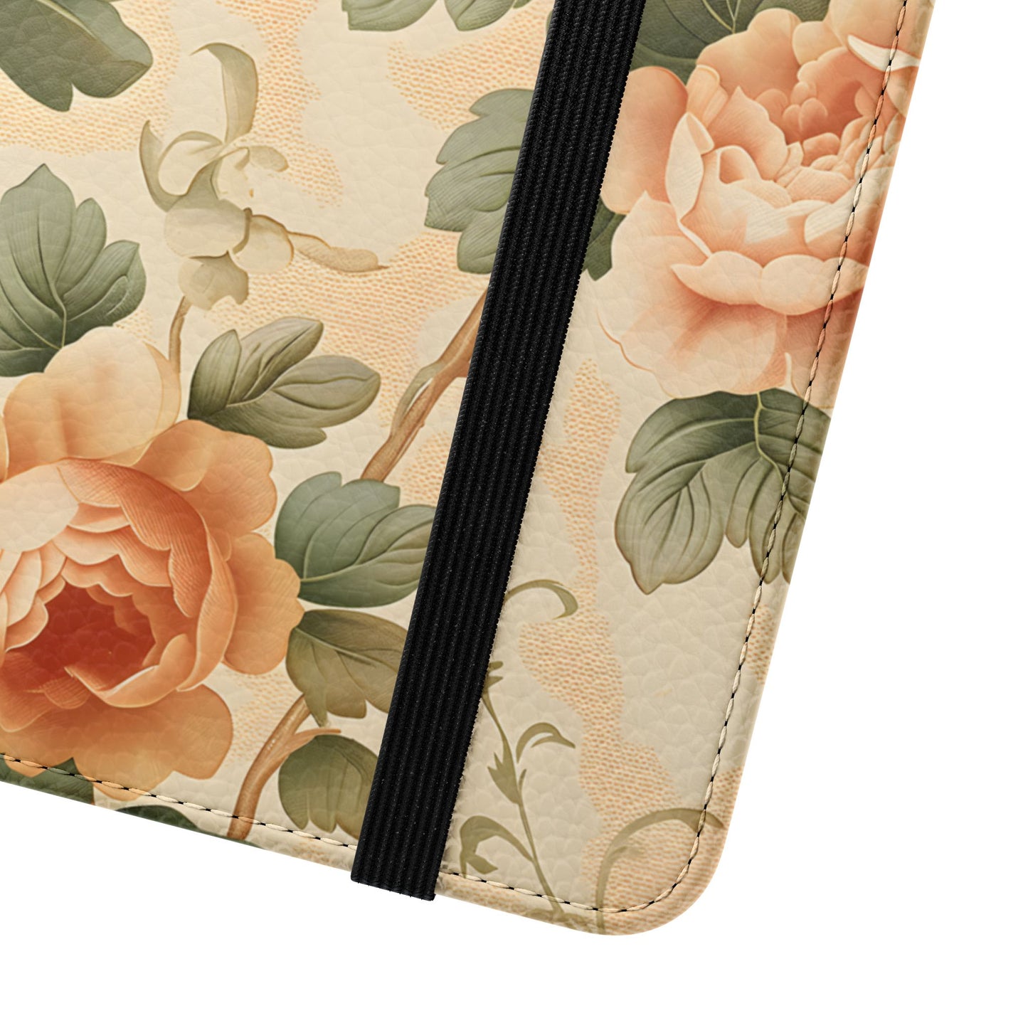 Vintage Bloom โ Vegan Leather Wallet Samsung Case