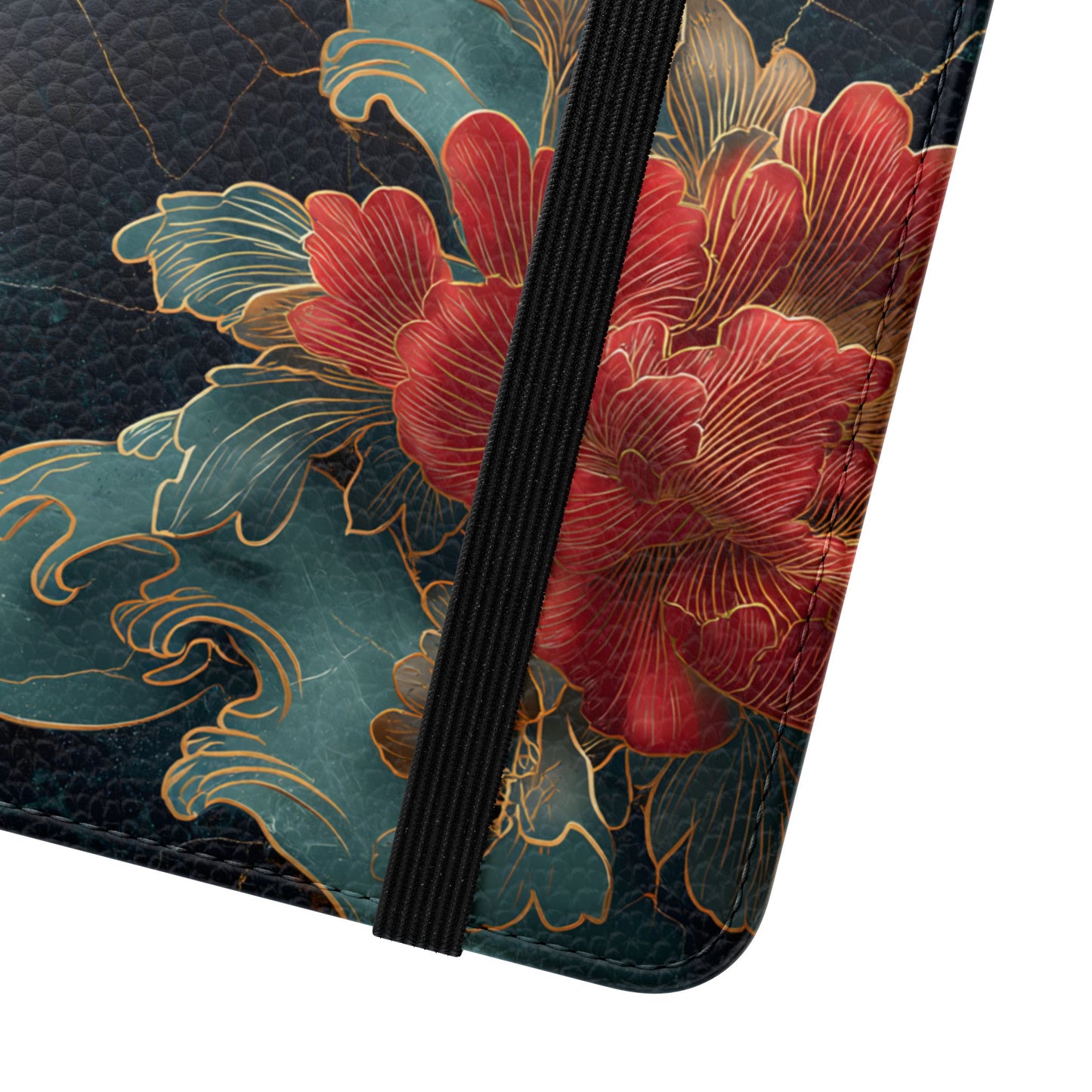 Crimson Tides – Vegan Leather Samsung Flip Case