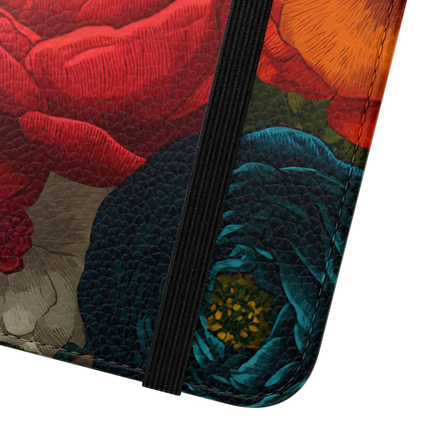 Midnight Bloom – Samsung Vegan Leather Flip Phone Case