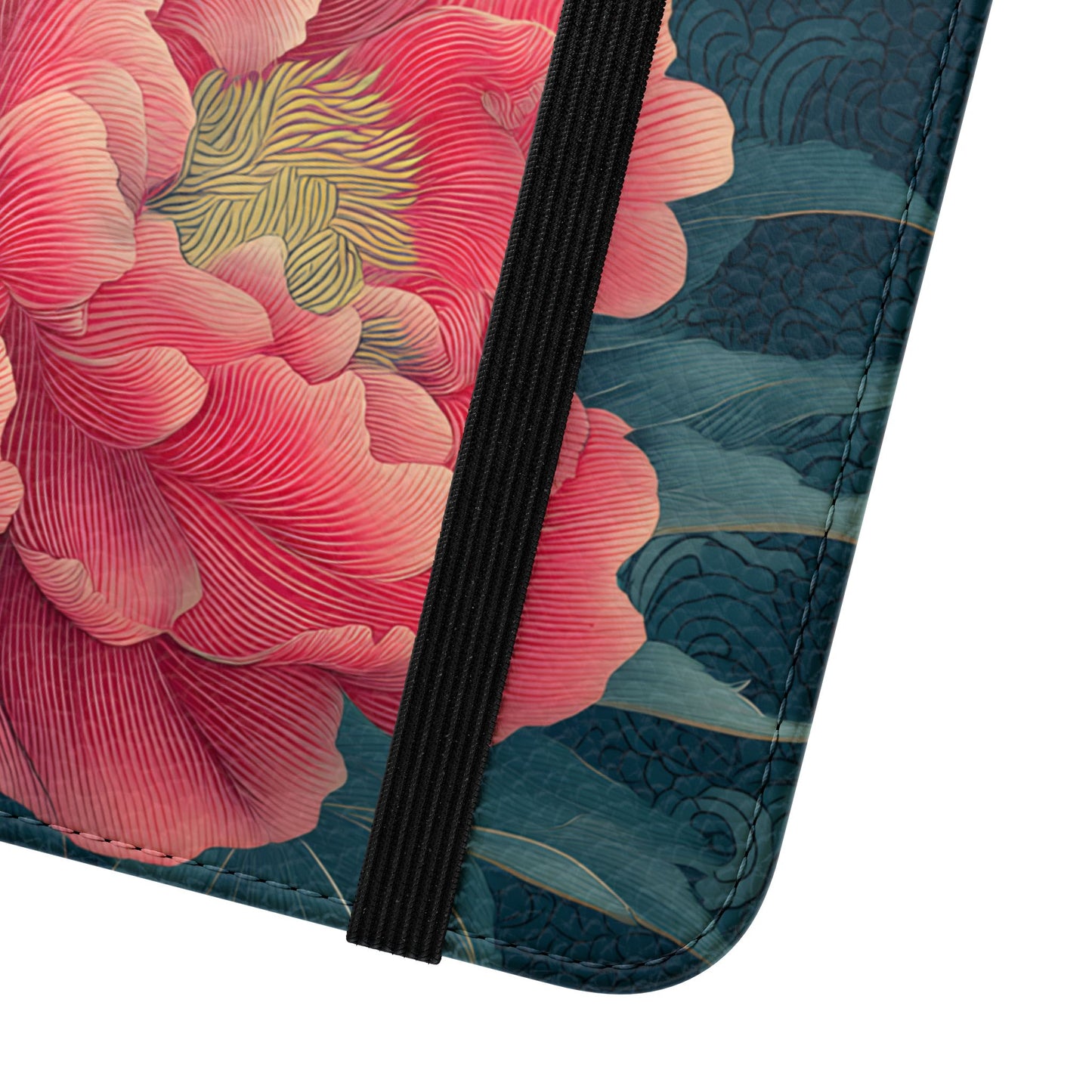 Floral Whispers – Vegan Leather Flip Samsung Case