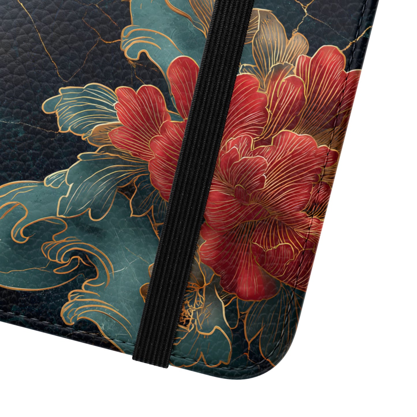 Crimson Tides – Vegan Leather Samsung Flip Case