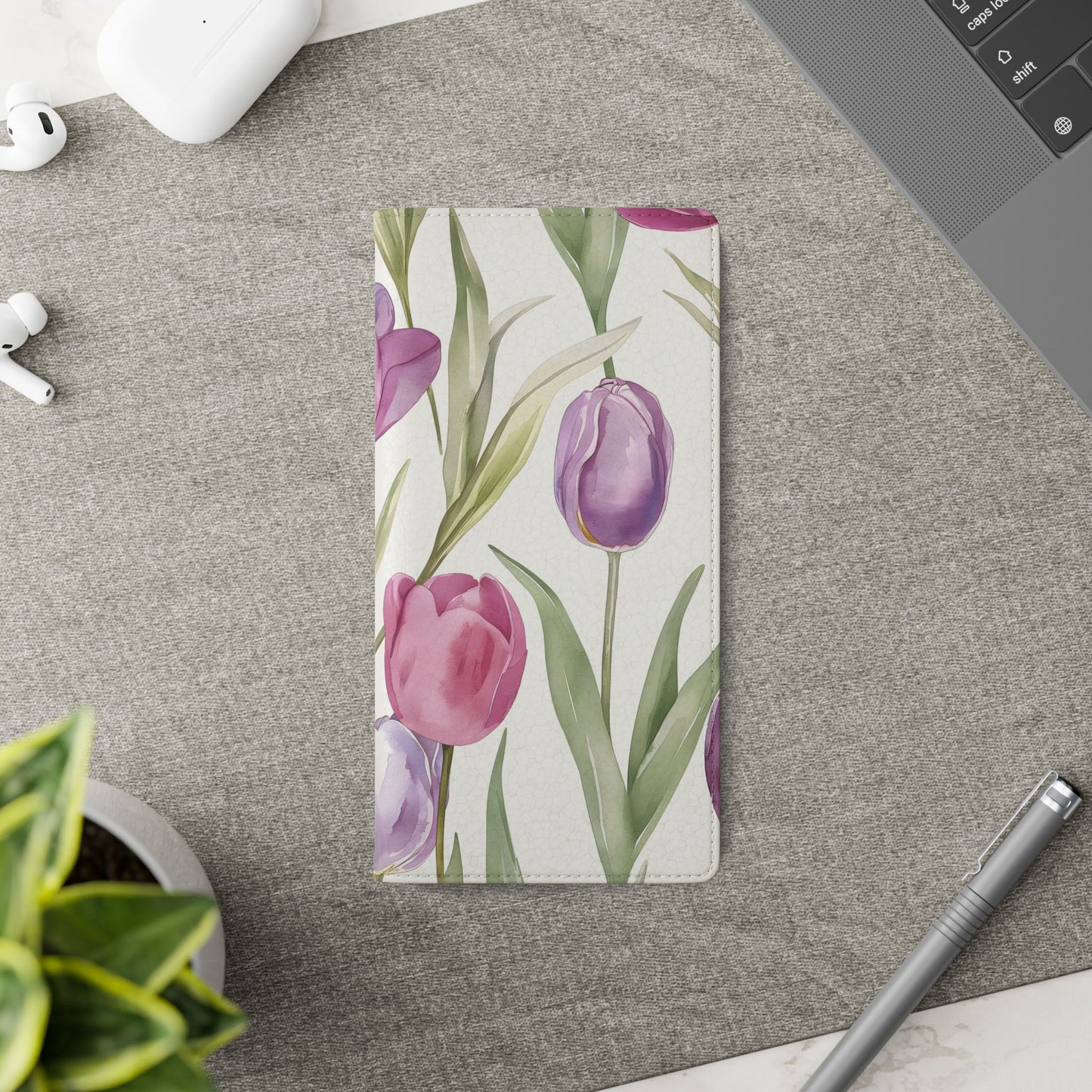 Tulip Serenade โ Vegan Leather Wallet Samsung Case