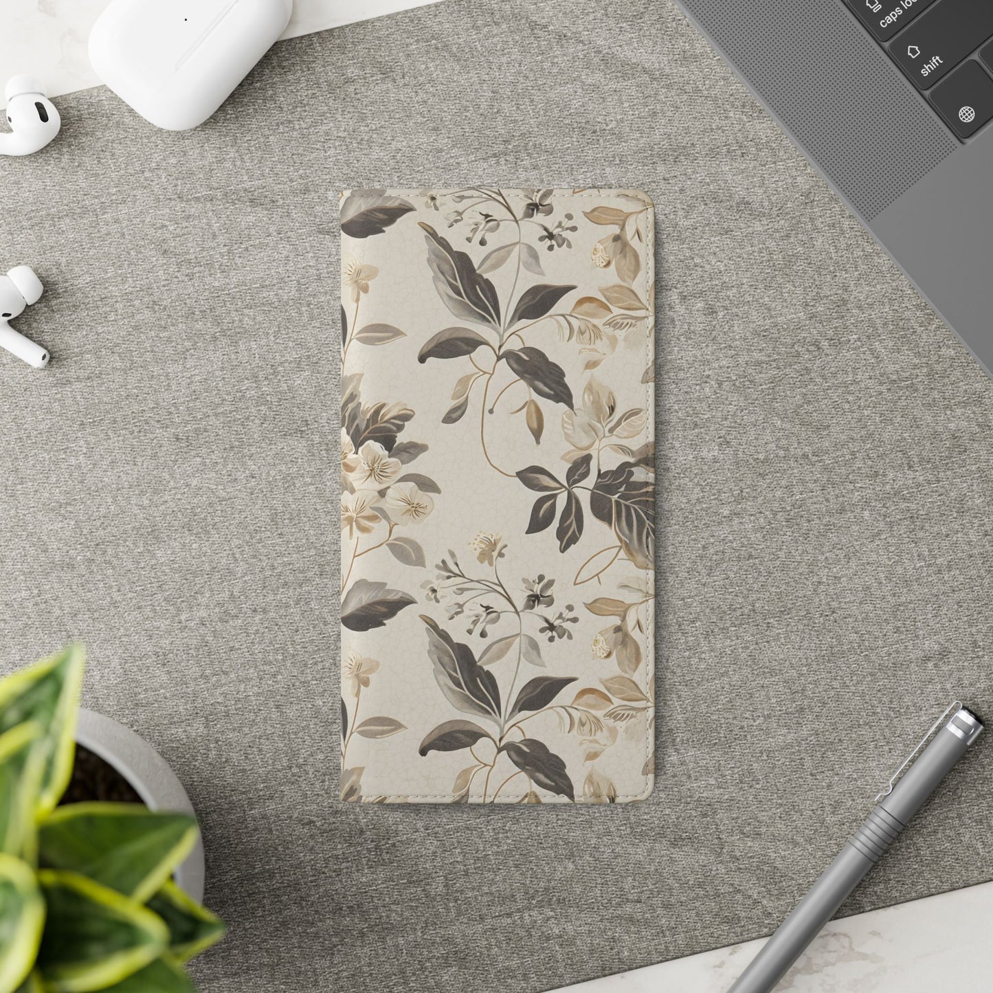 Golden Botanica โ Samsung Vegan Leather Wallet Case