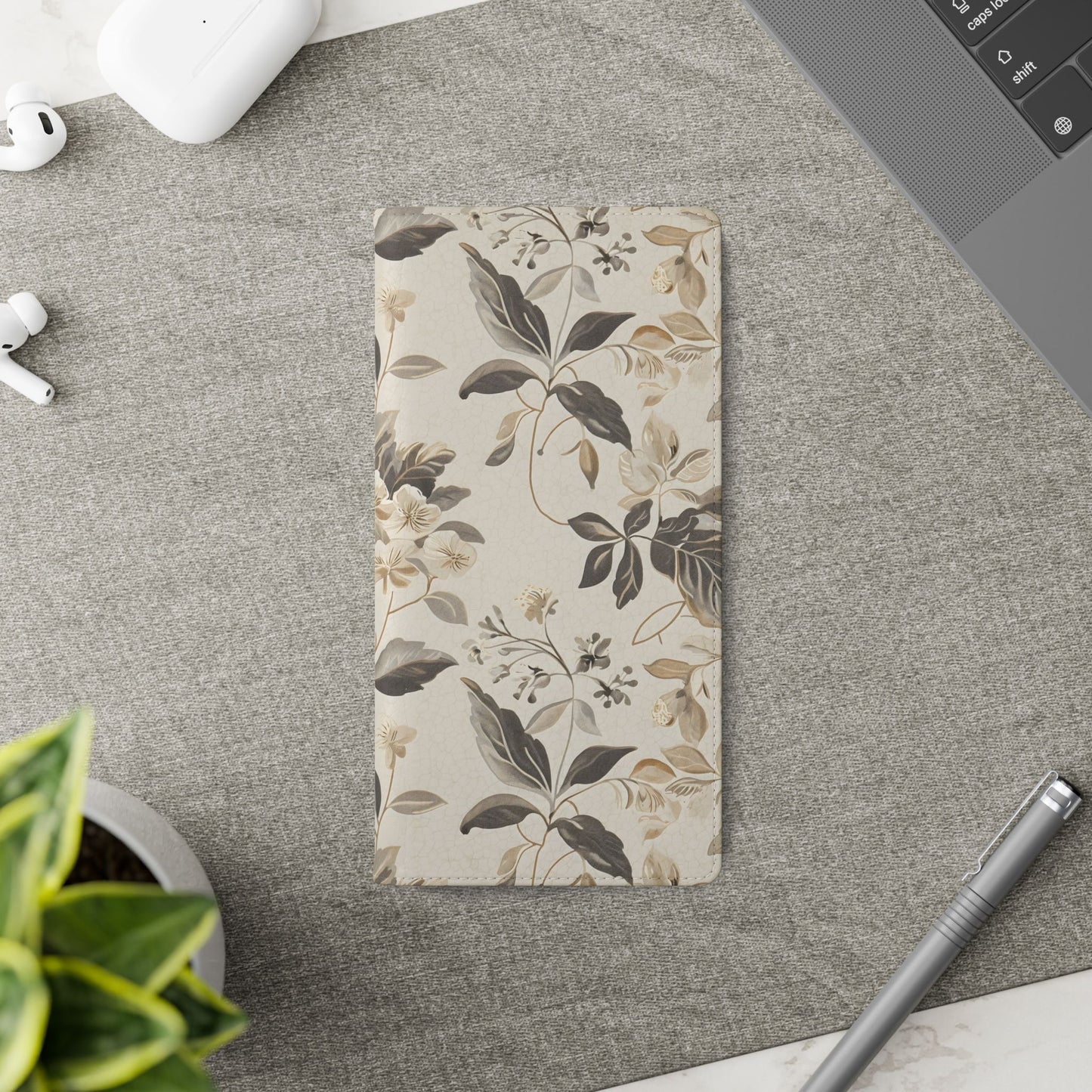 Golden Botanica โ Samsung Vegan Leather Wallet Case