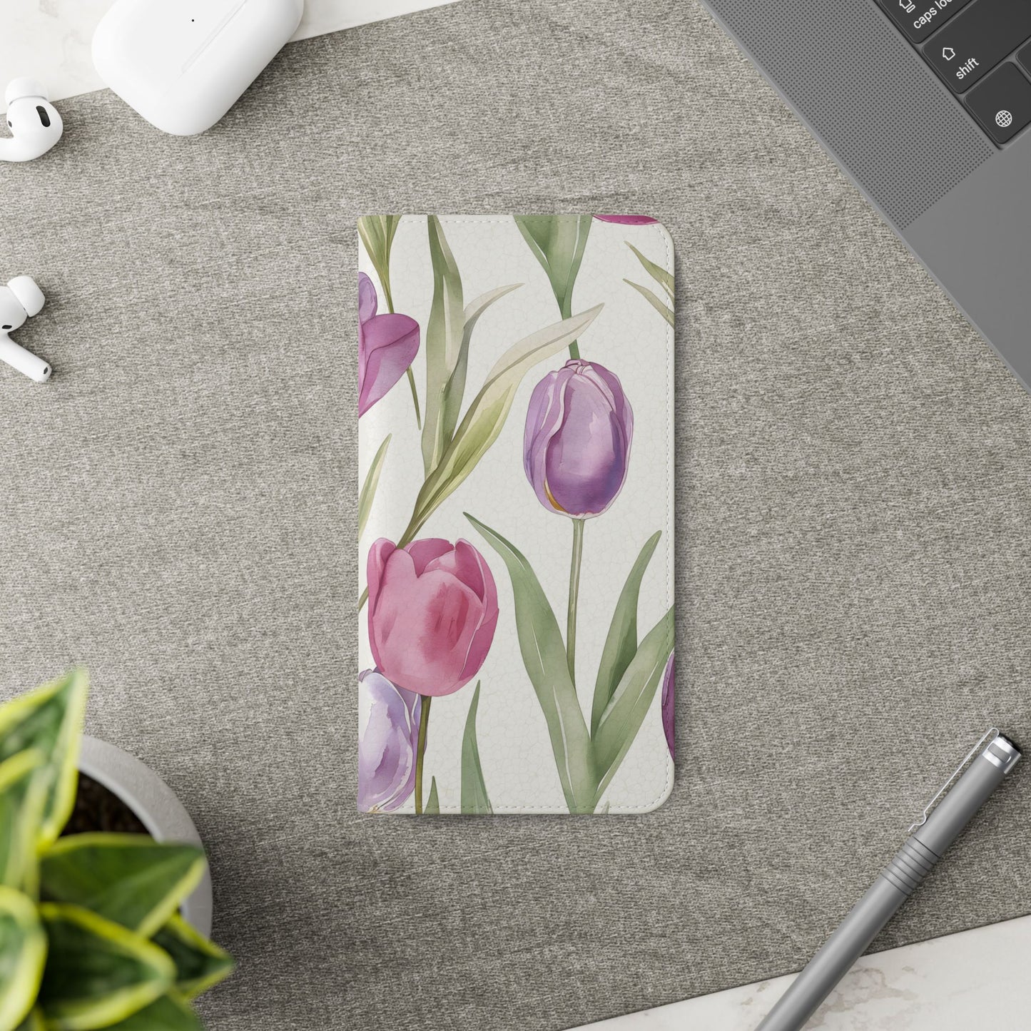 Tulip Serenade โ Vegan Leather Wallet Samsung Case