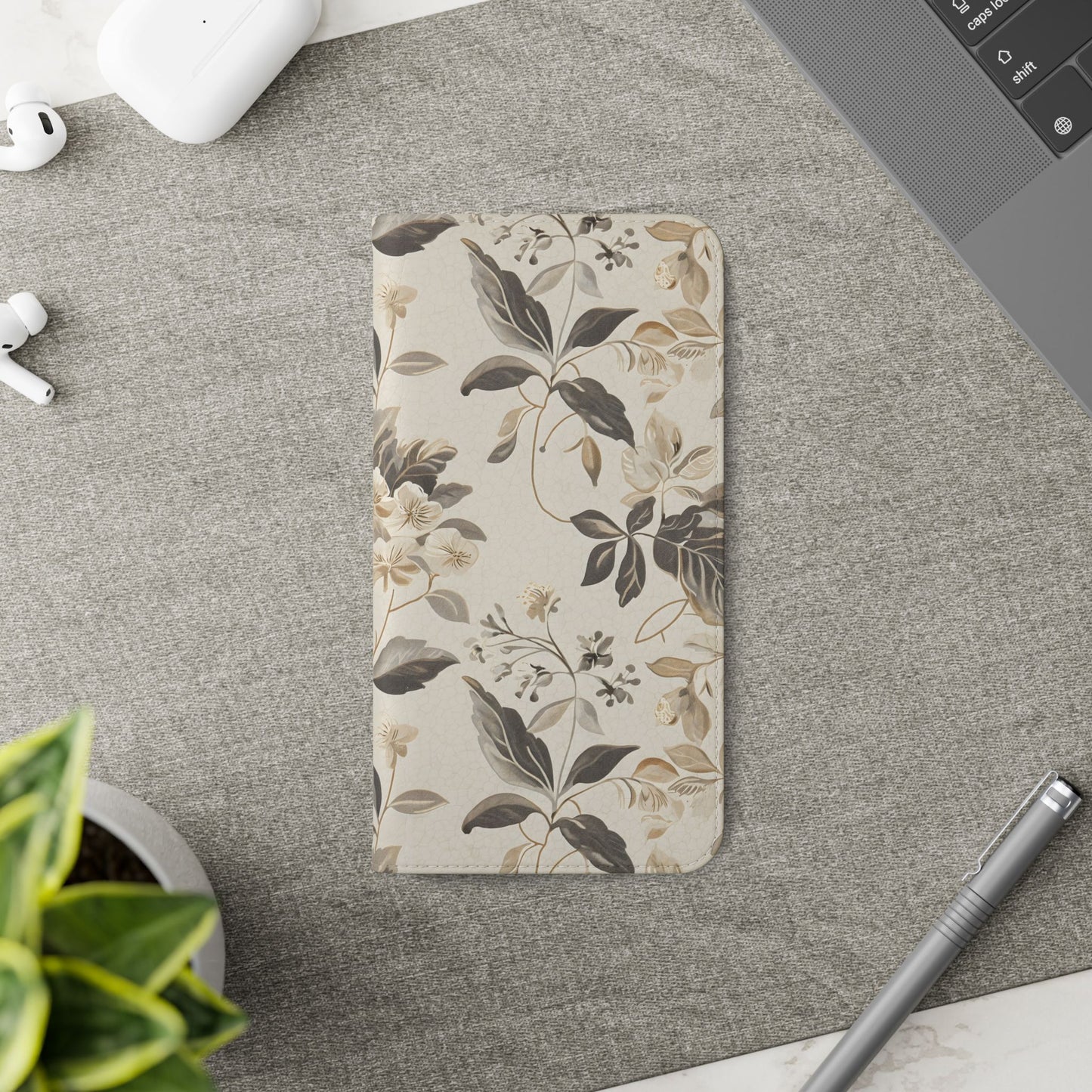 Golden Botanica โ Samsung Vegan Leather Wallet Case