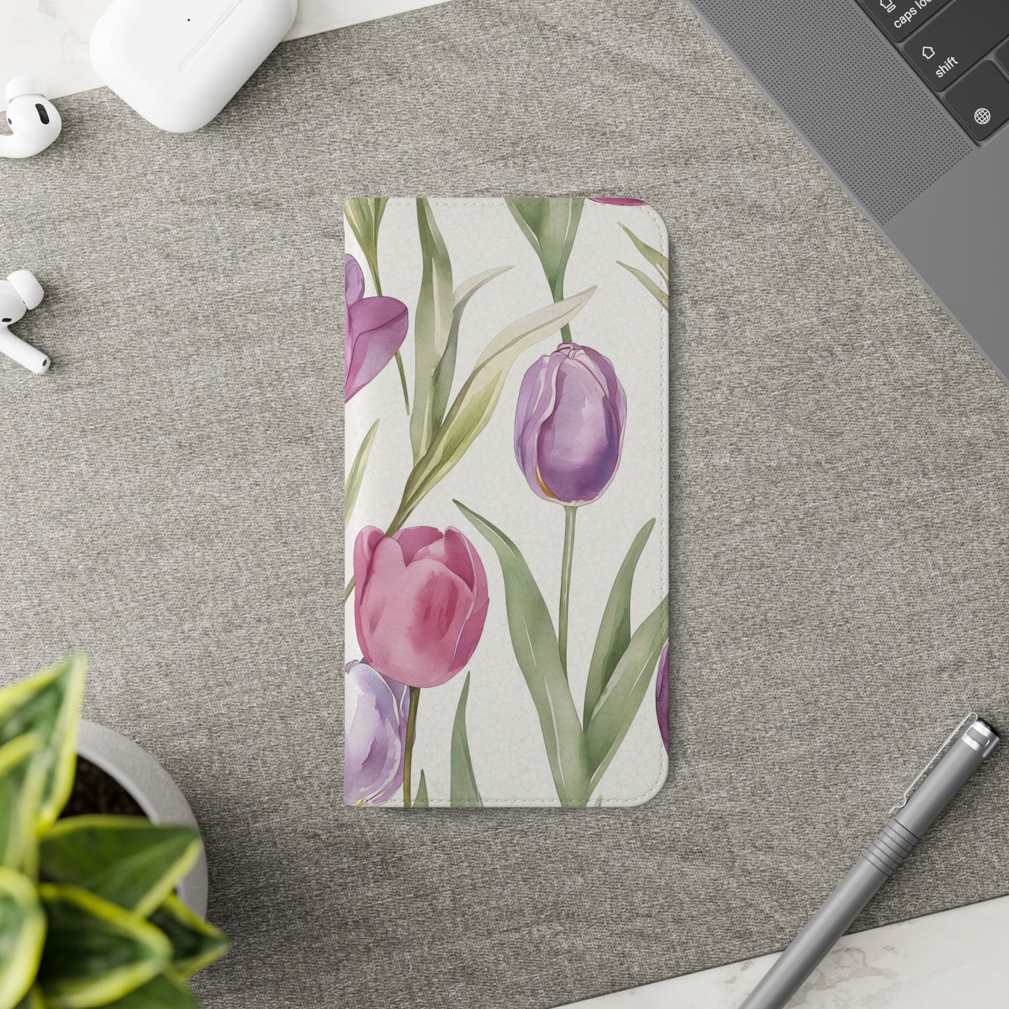 Tulip Serenade โ Vegan Leather Wallet Samsung Case