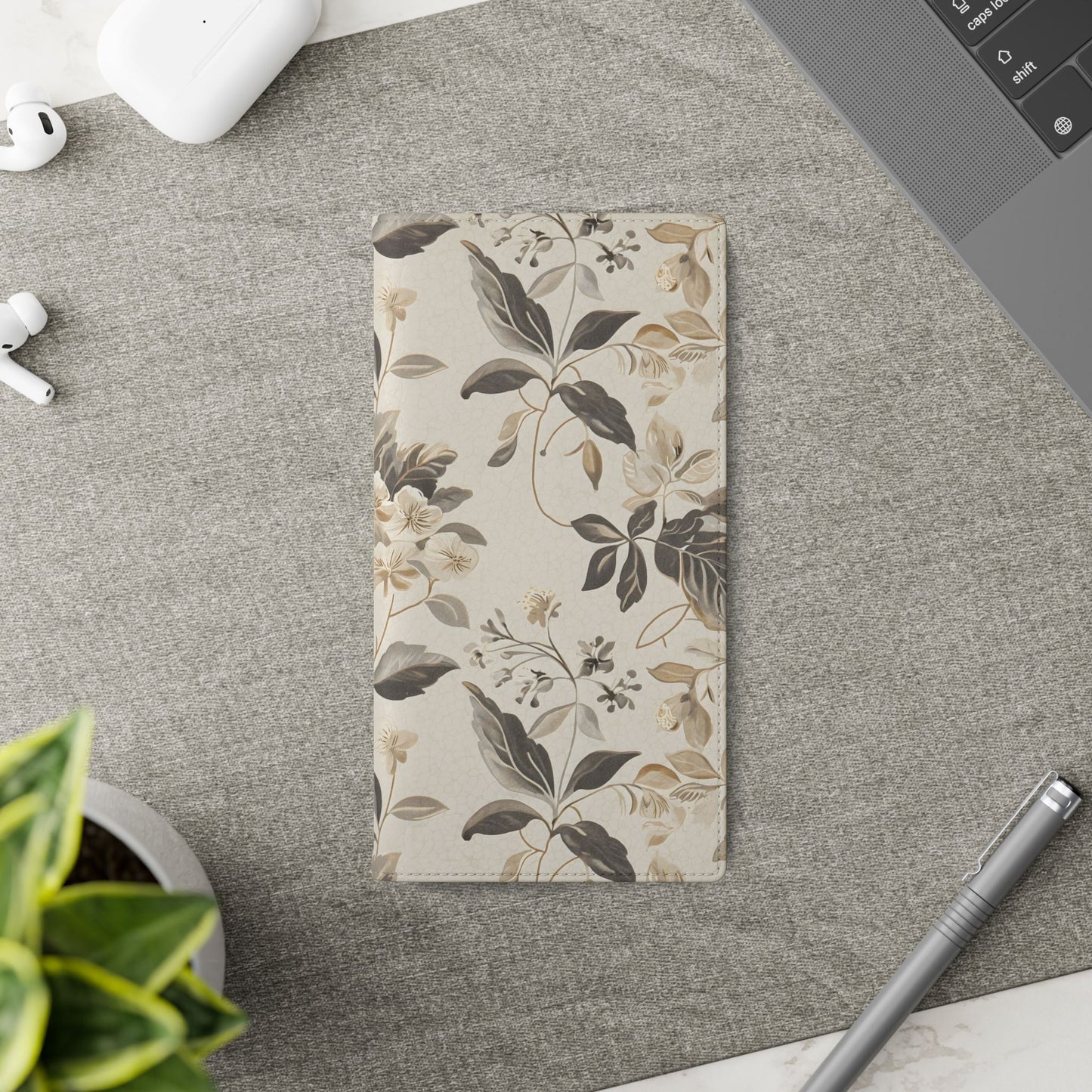 Golden Botanica โ Samsung Vegan Leather Wallet Case