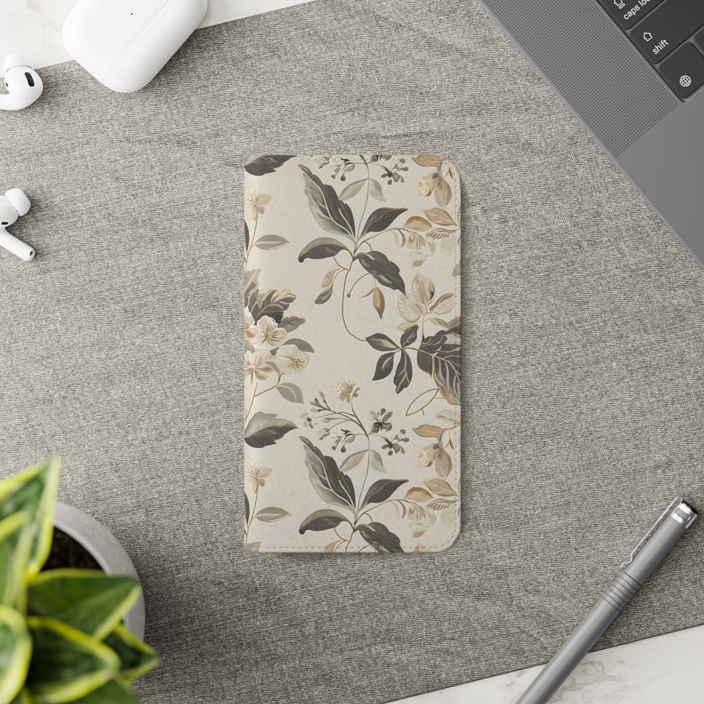 Golden Botanica โ Samsung Vegan Leather Wallet Case