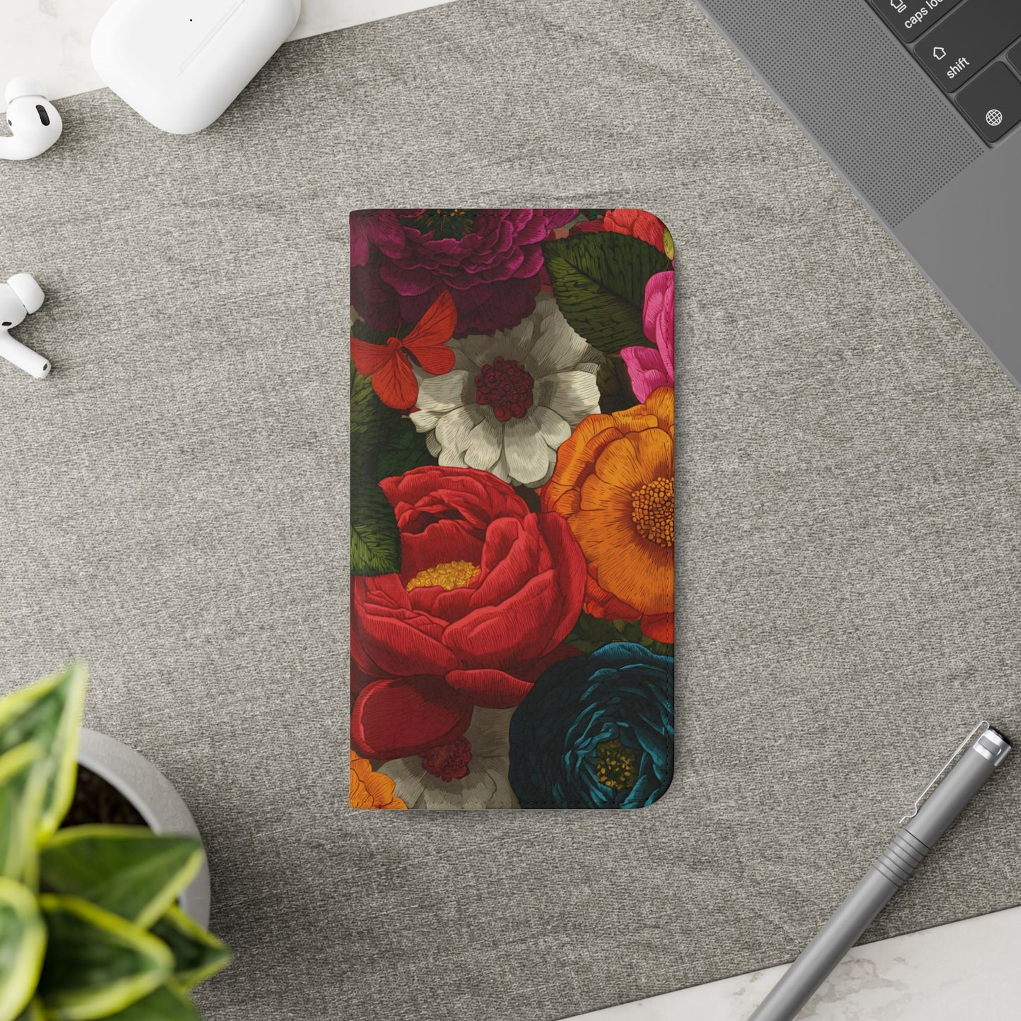 Midnight Bloom โ iPhone Wallet Case
