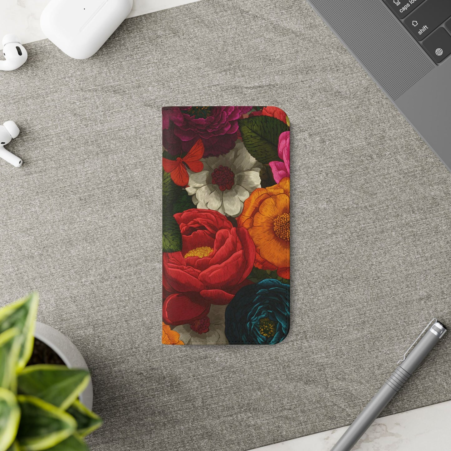 Midnight Bloom โ iPhone Wallet Case
