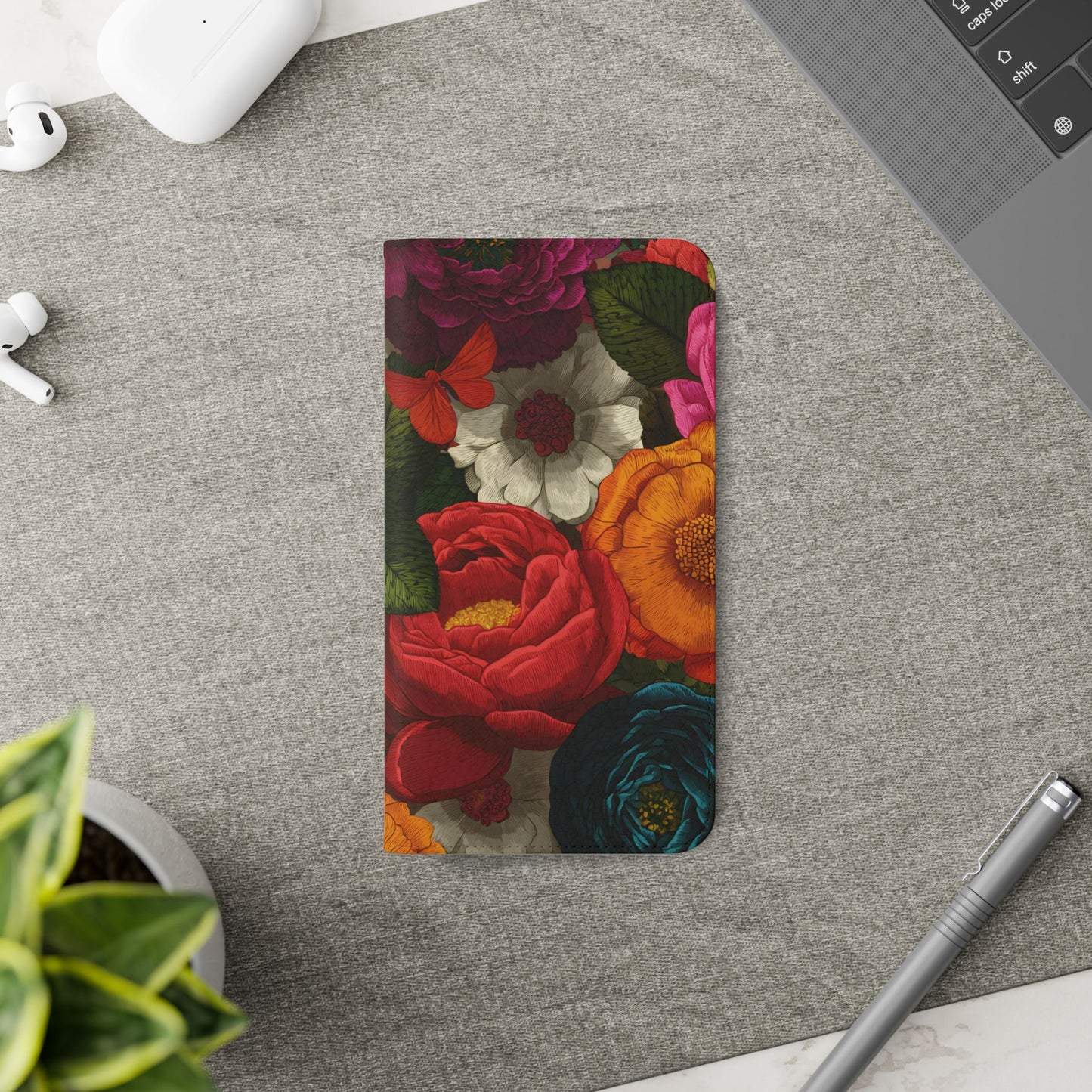Midnight Bloom โ iPhone Wallet Case