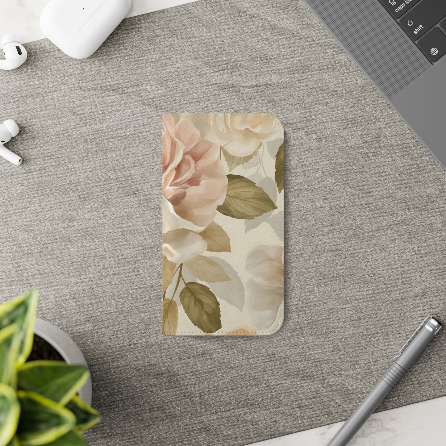Soft Rose Elegance – iPhone Wallet Case