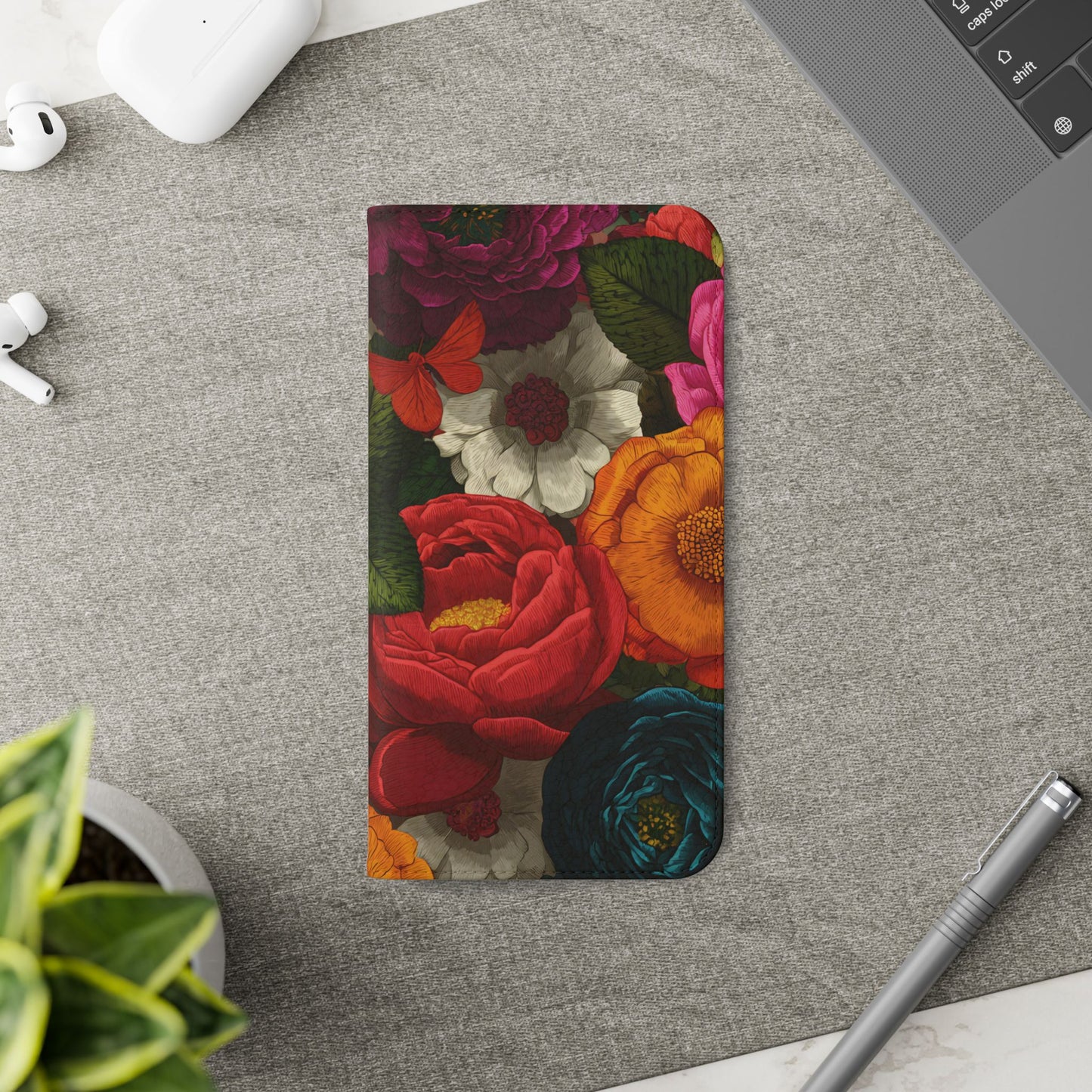 Midnight Bloom โ iPhone Wallet Case
