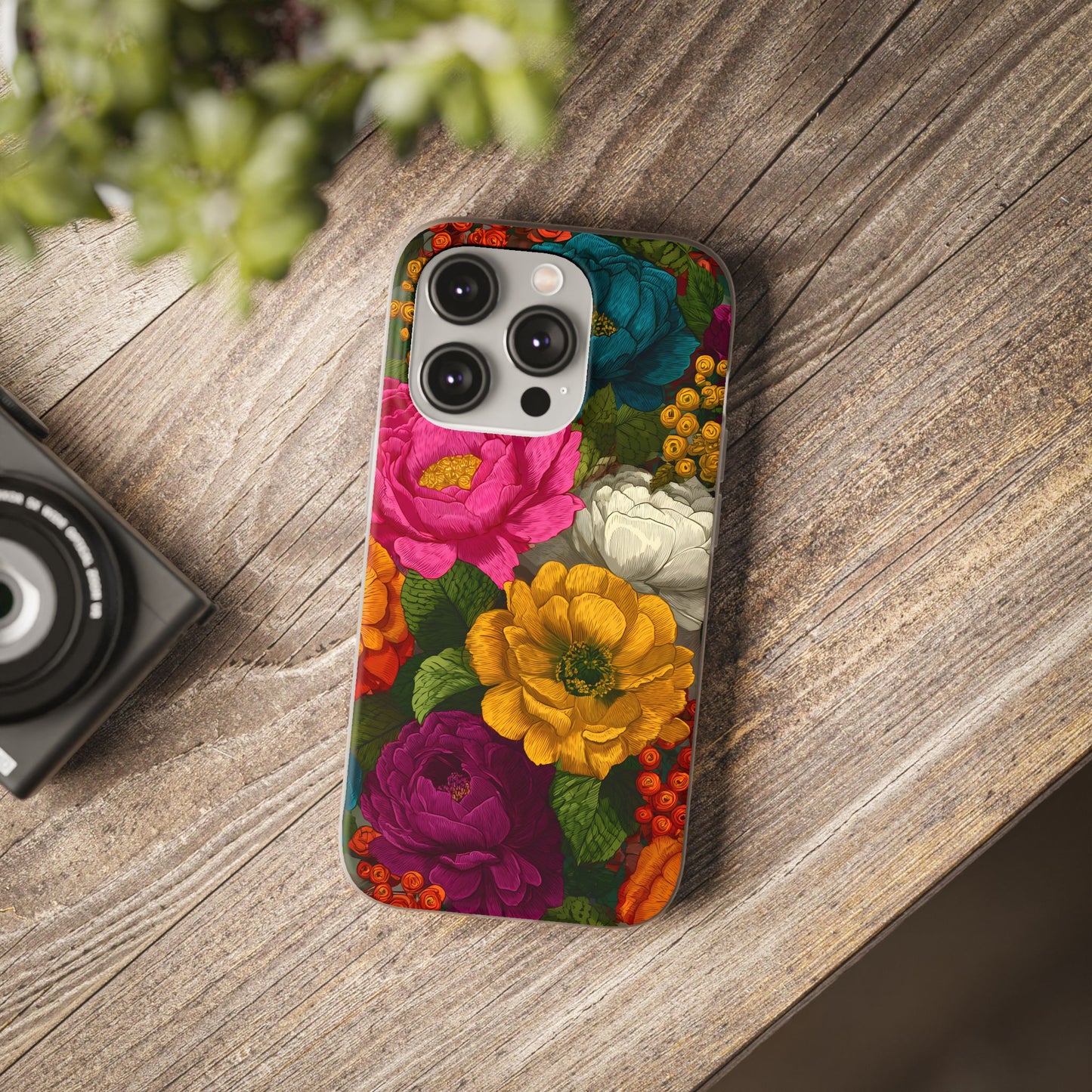 Midnight Bloom - Flexi iPhone Case