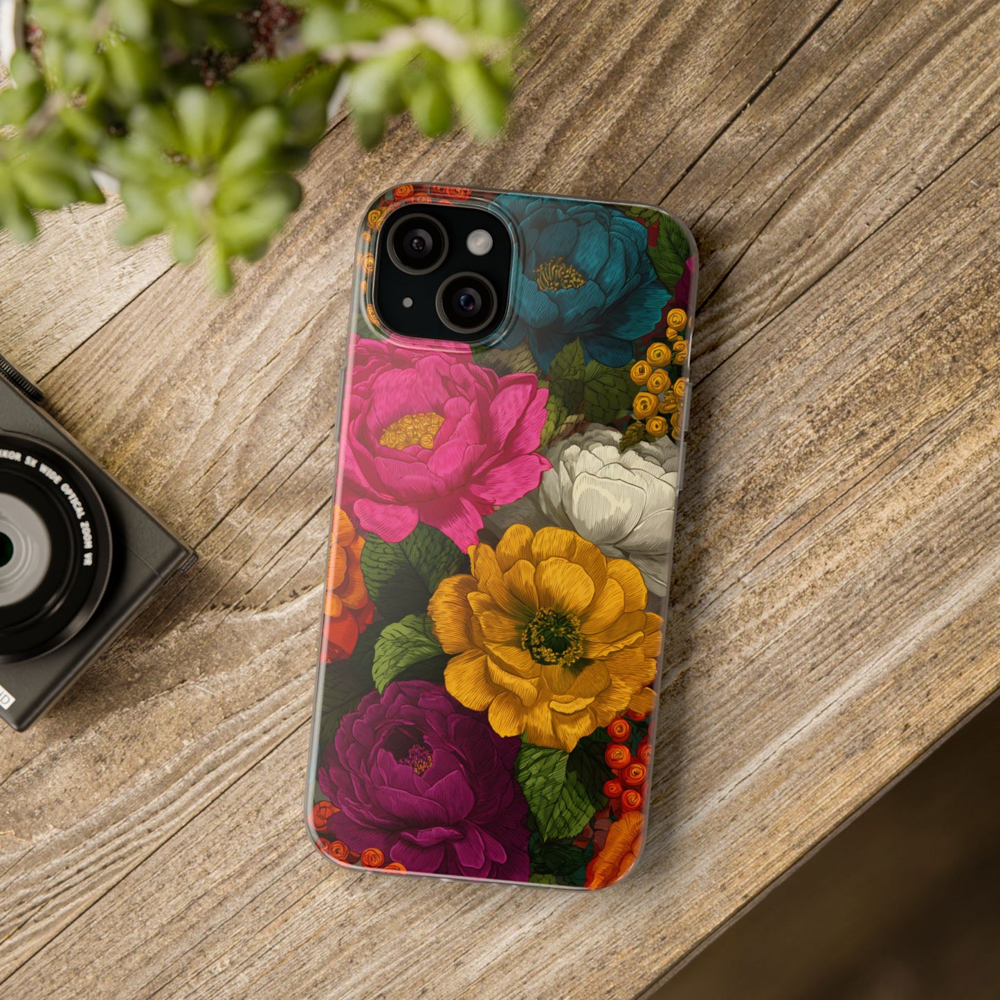 Midnight Bloom - Flexi iPhone Case