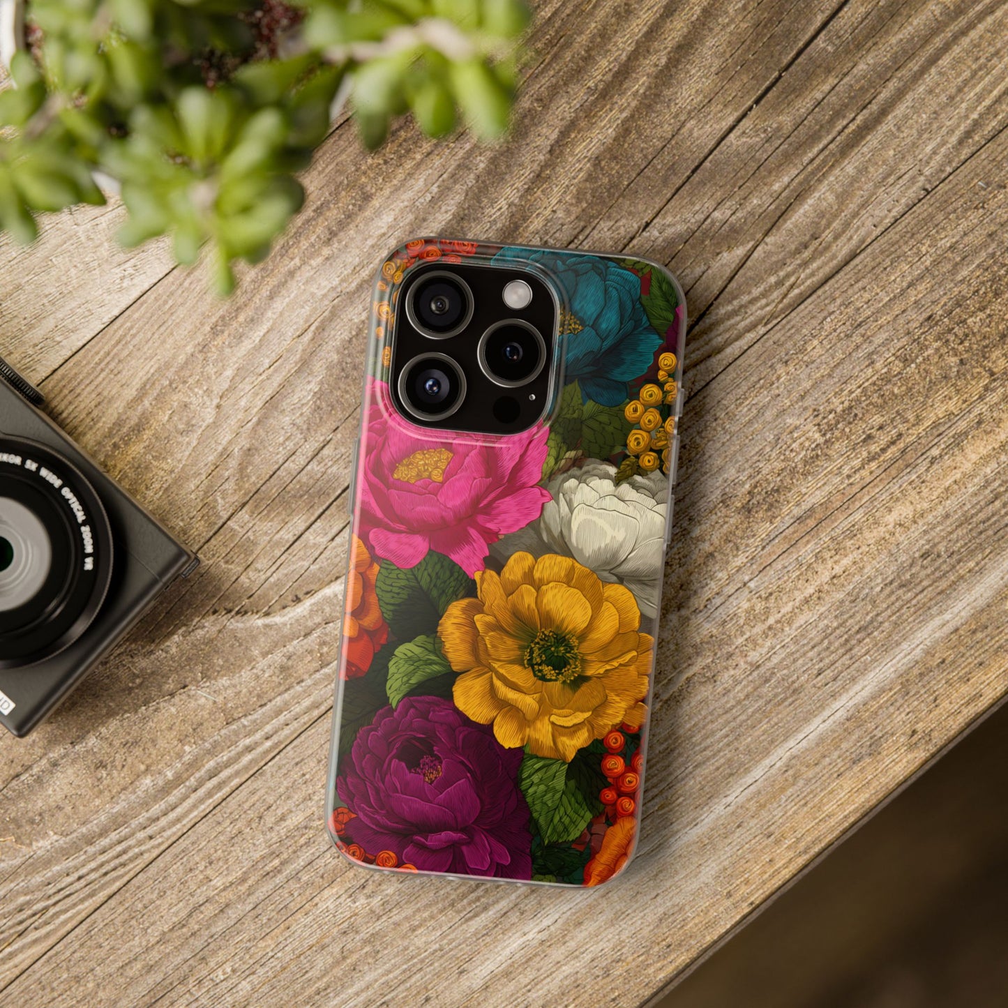 Midnight Bloom - Flexi iPhone Case
