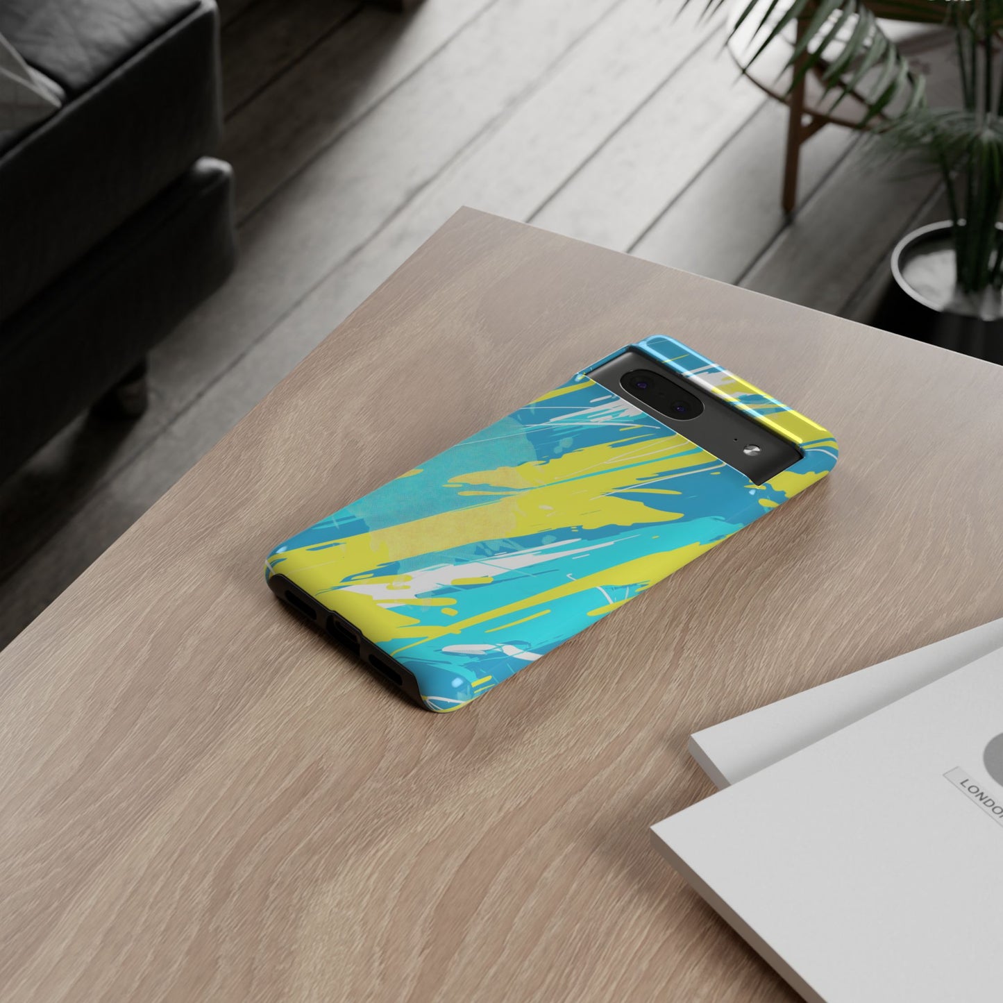 Neon Surge – Tough Glossy Google Pixel Case