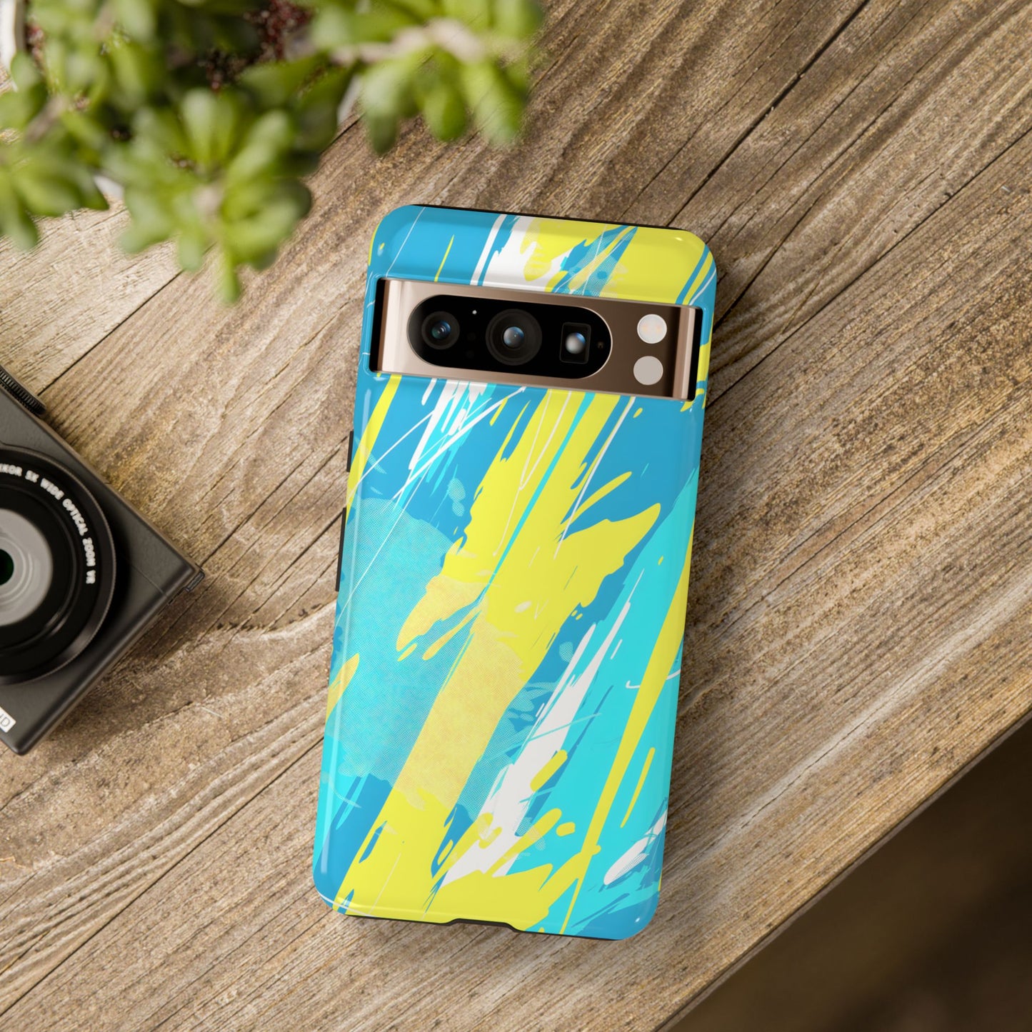 Neon Surge – Tough Glossy Google Pixel Case