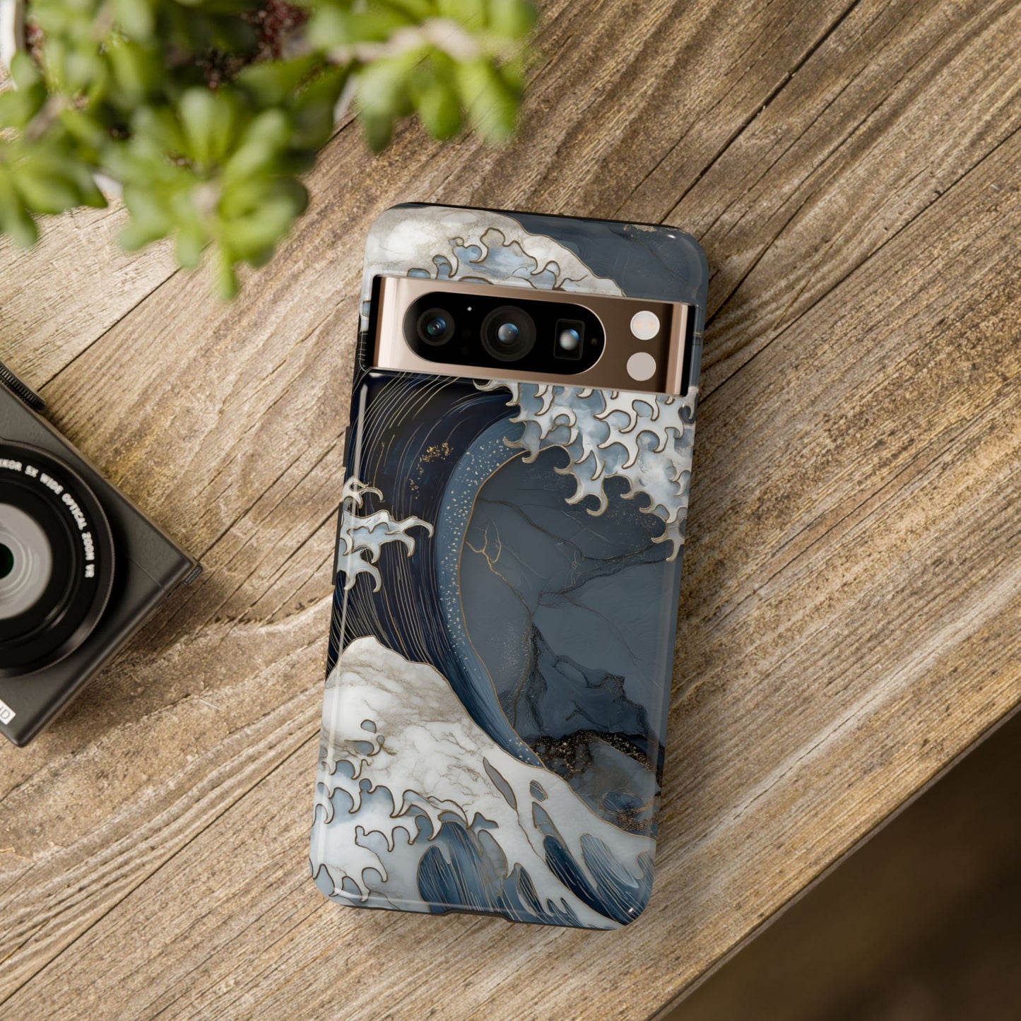 Golden Wave – Tough Glossy Google Pixel Case