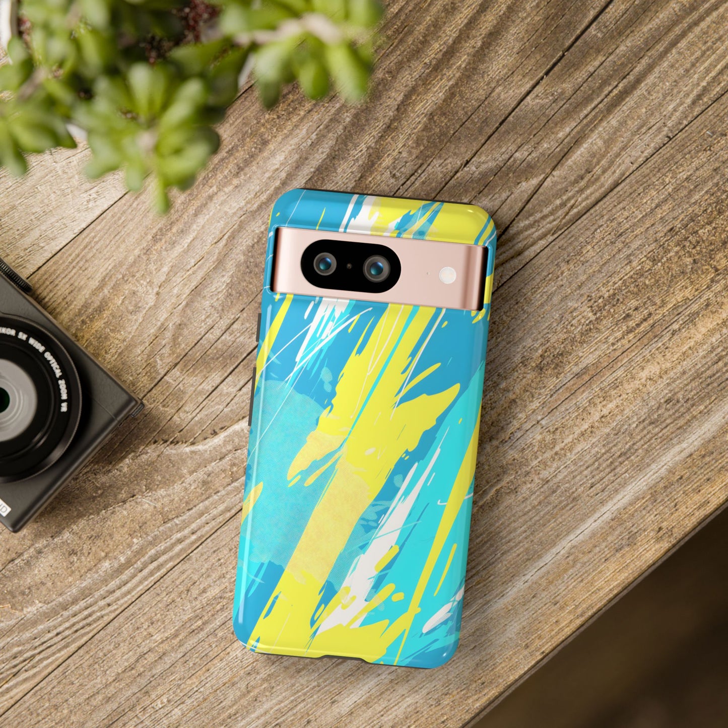 Neon Surge – Tough Glossy Google Pixel Case