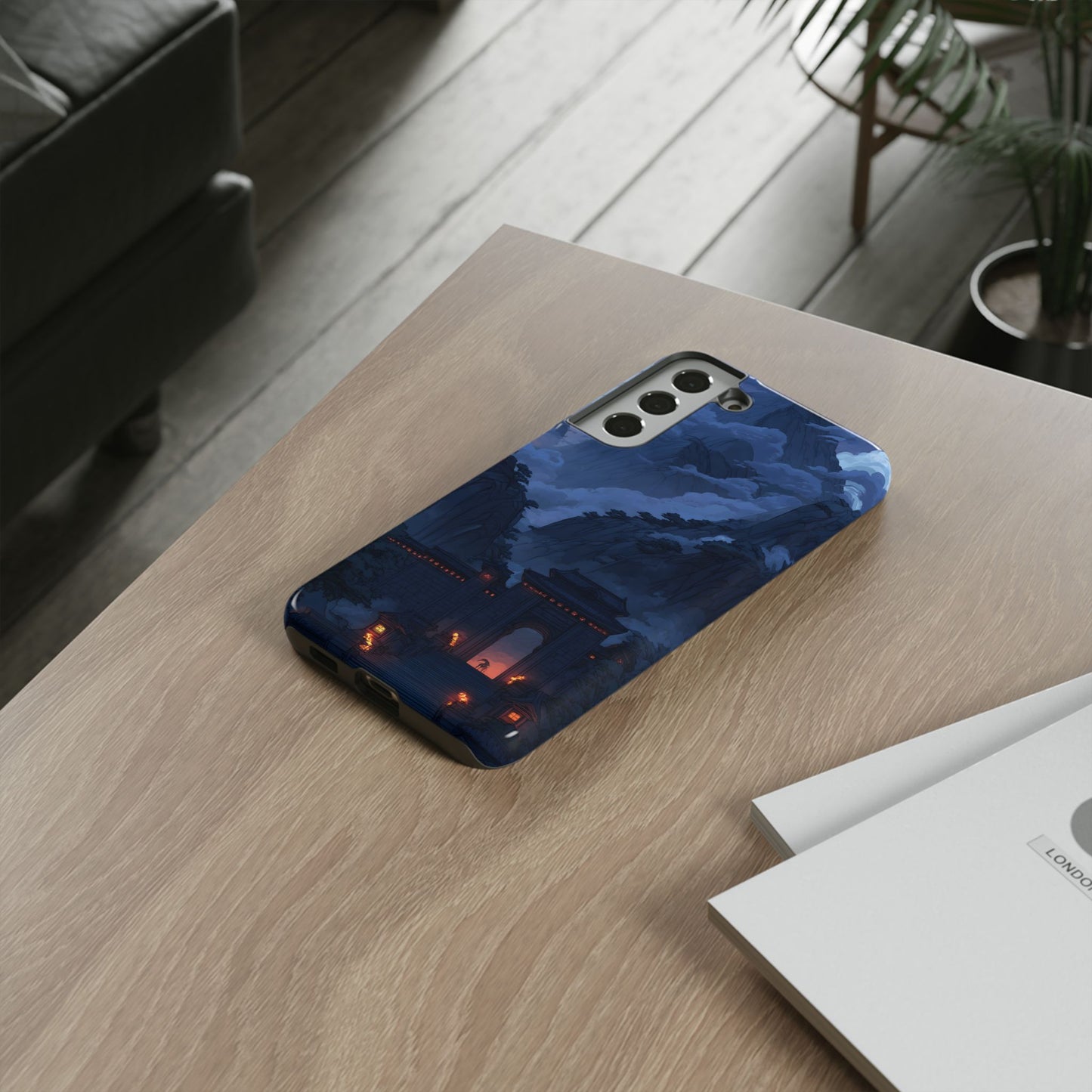 Mountain Fortress โ Tough Glossy Samsung Galaxy Case
