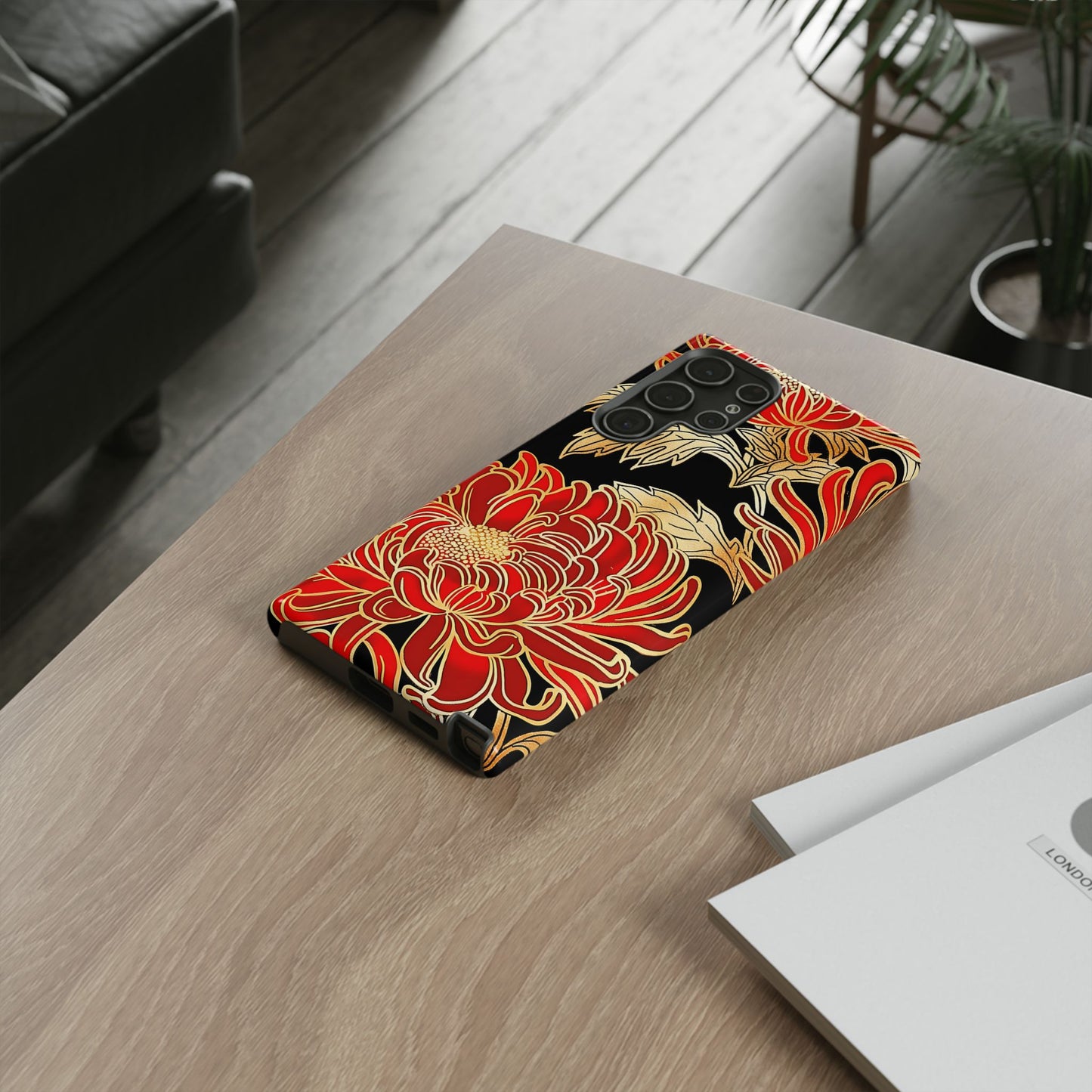 Ember Petals โ Tough Glossy Samsung Galaxy Case
