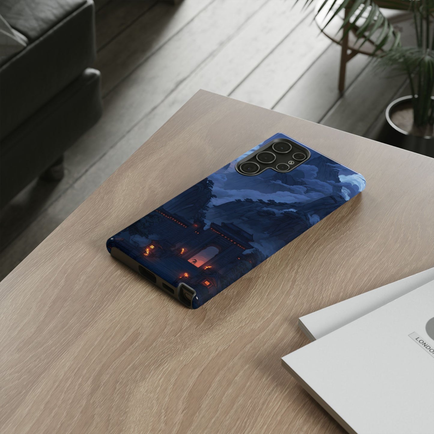 Mountain Fortress โ Tough Glossy Samsung Galaxy Case