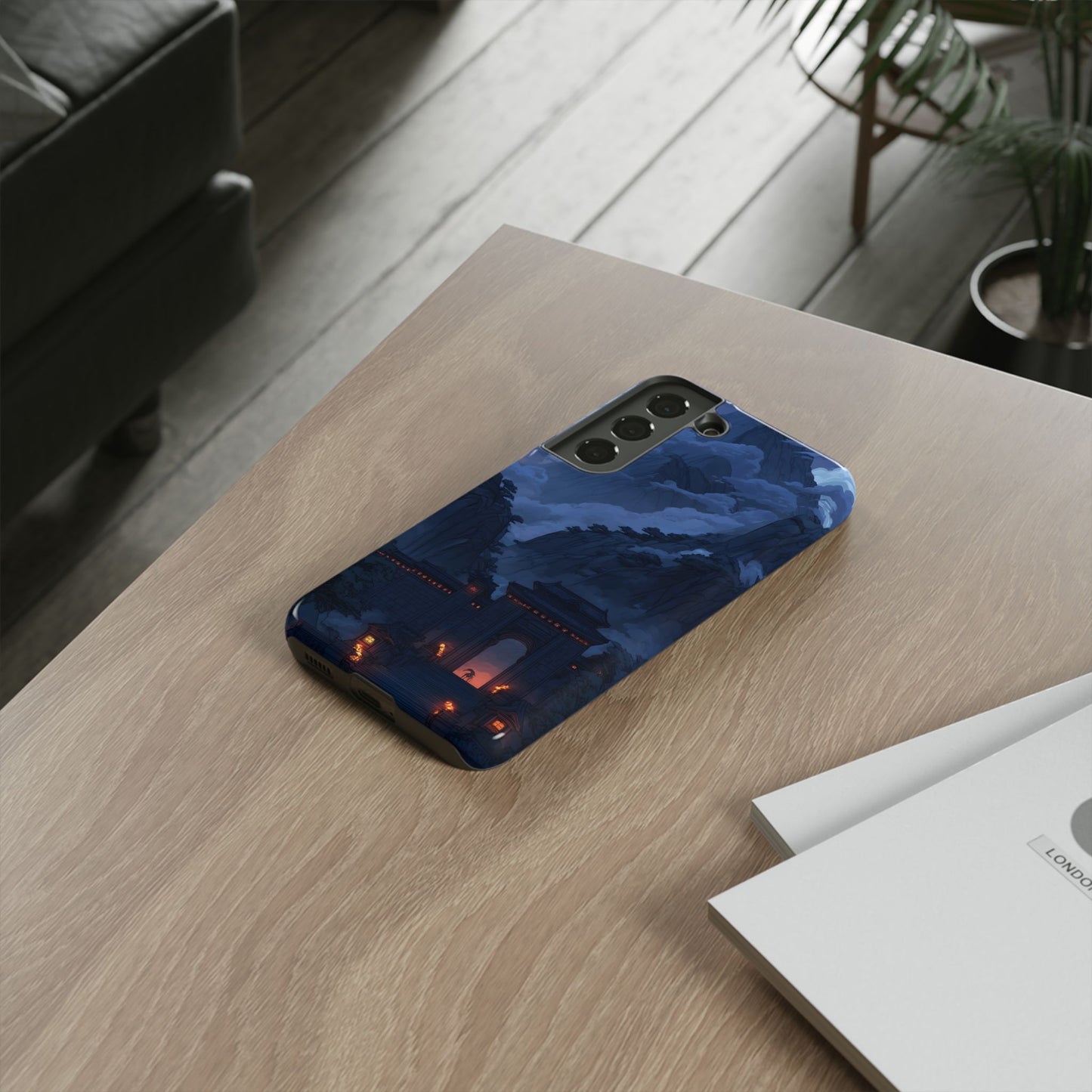 Mountain Fortress โ Tough Glossy Samsung Galaxy Case