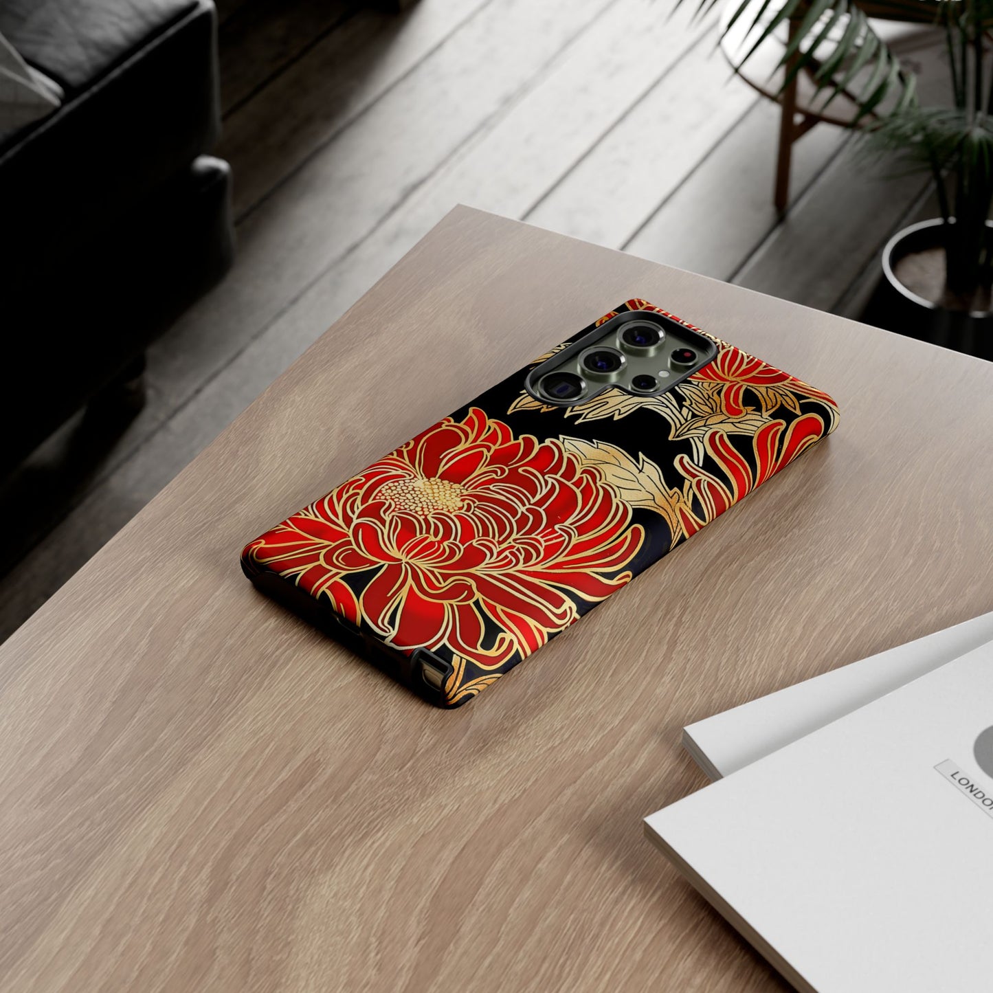 Ember Petals โ Tough Glossy Samsung Galaxy Case