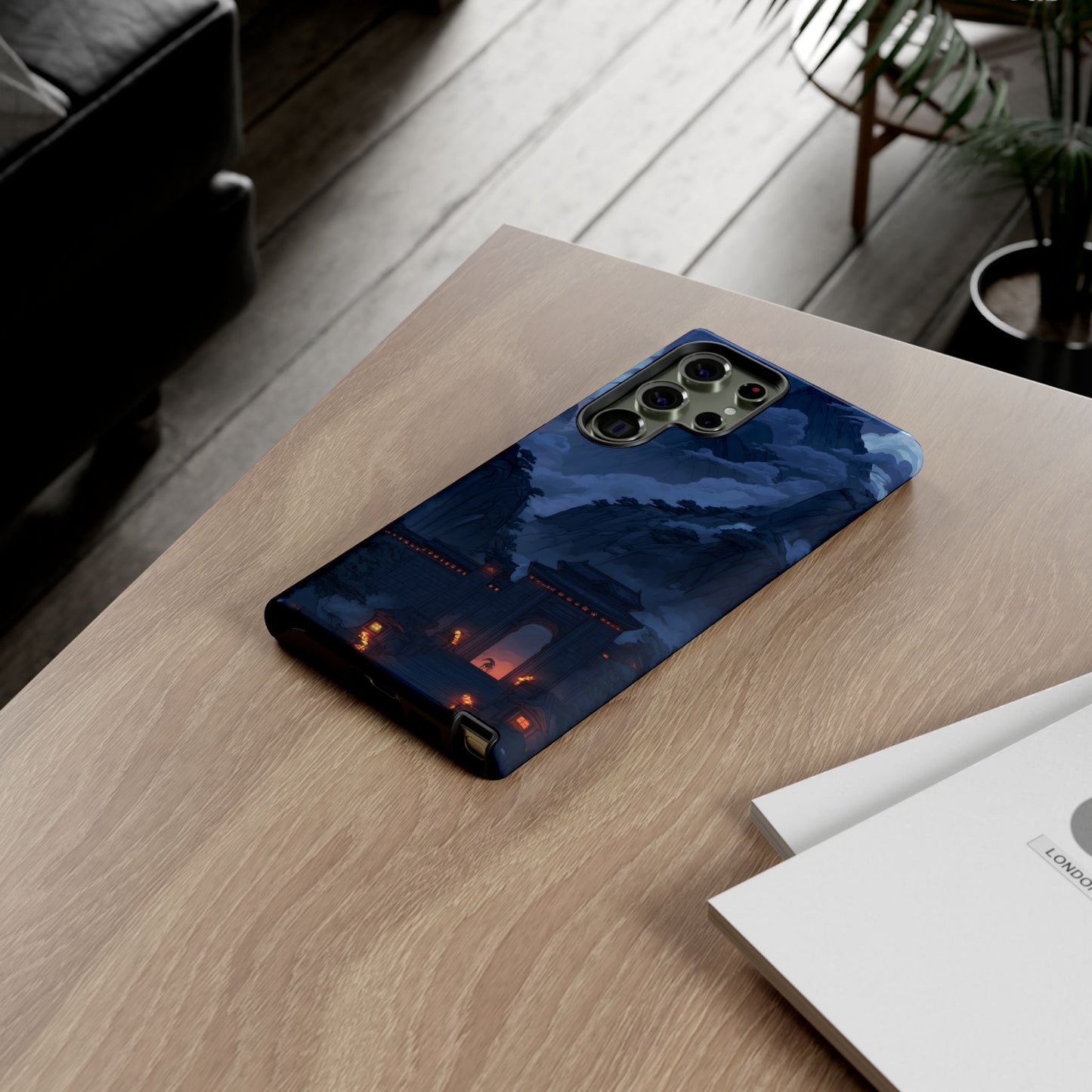 Mountain Fortress โ Tough Glossy Samsung Galaxy Case