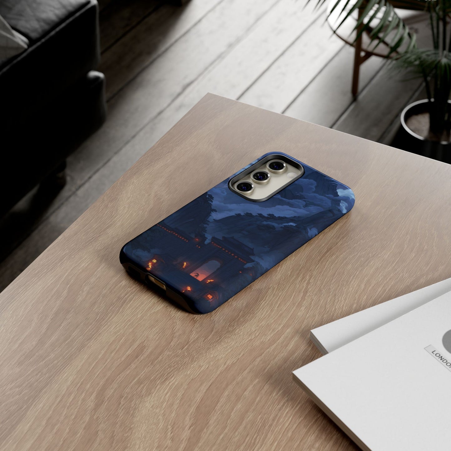 Mountain Fortress โ Tough Glossy Samsung Galaxy Case