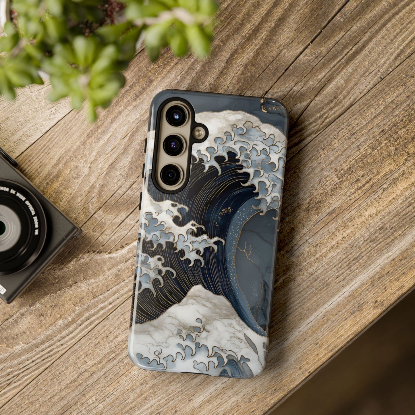 Golden Wave – Tough Glossy Samsung Case