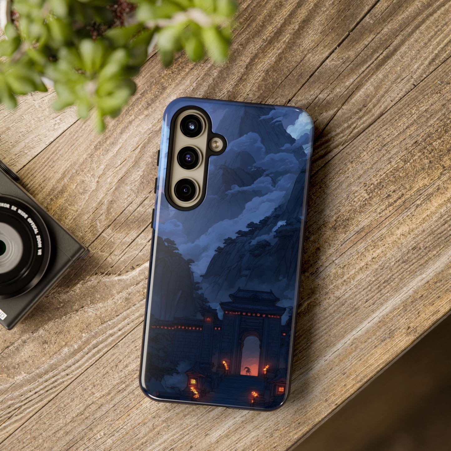 Mountain Fortress โ Tough Glossy Samsung Galaxy Case