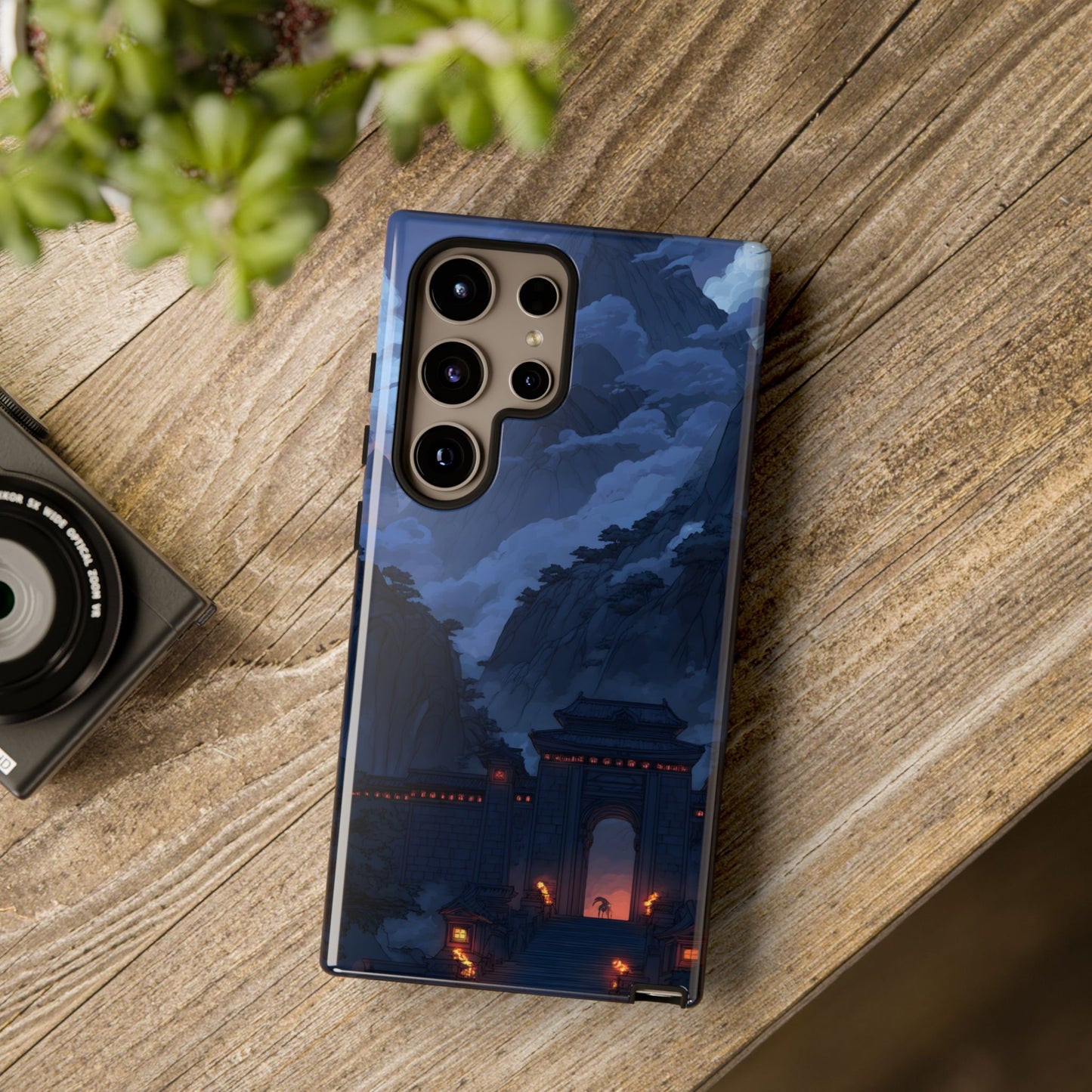 Mountain Fortress โ Tough Glossy Samsung Galaxy Case