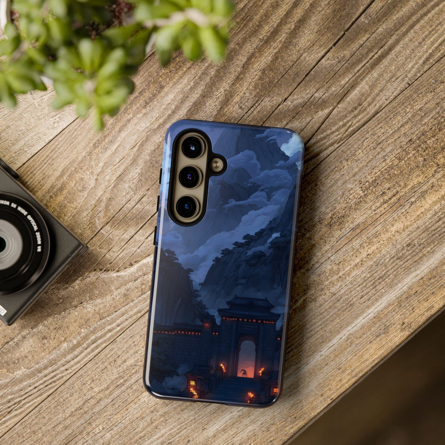 Mountain Fortress โ Tough Glossy Samsung Galaxy Case