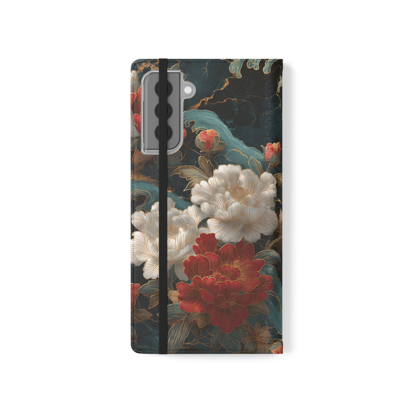 Crimson Tides – Vegan Leather Samsung Flip Case
