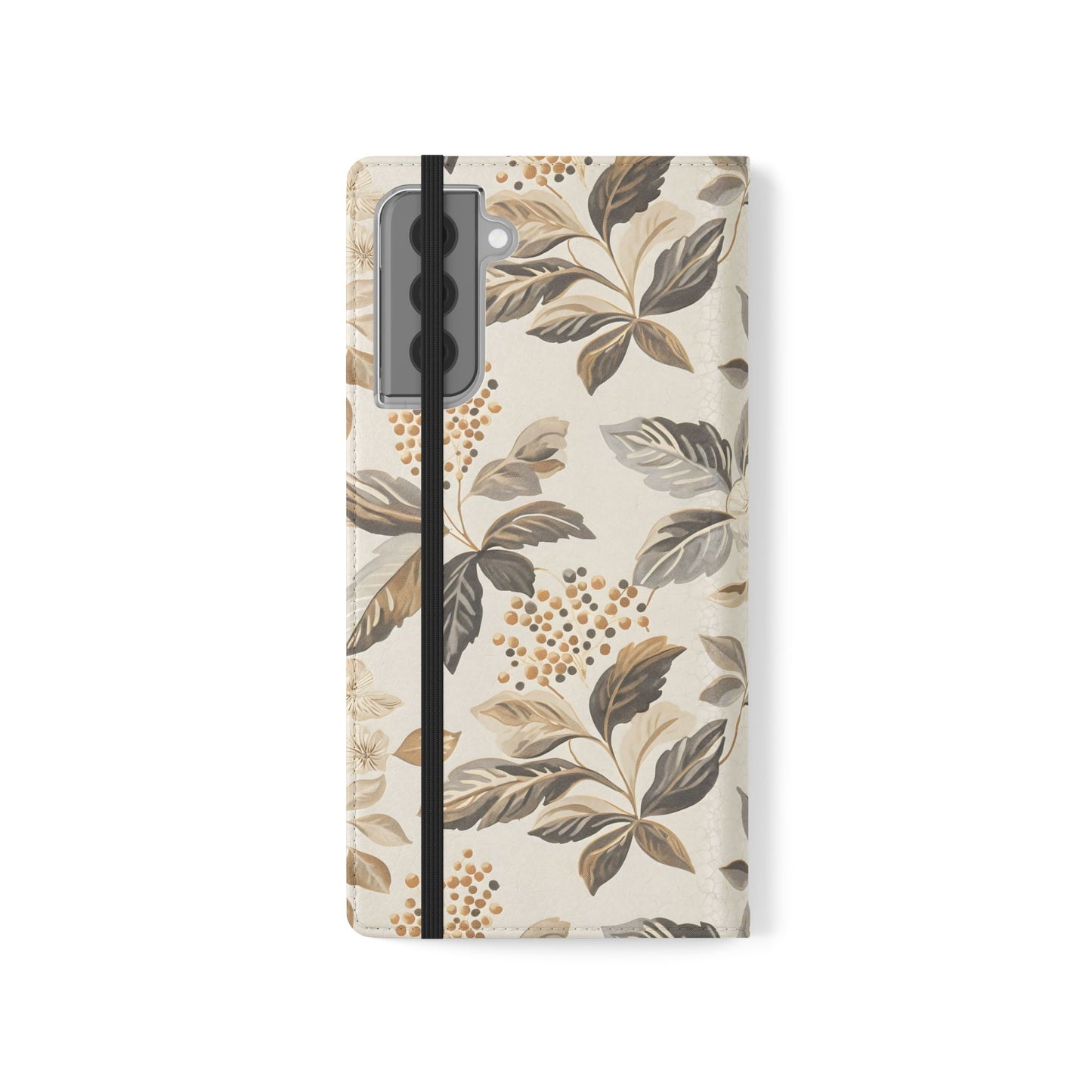 Golden Botanica โ Samsung Vegan Leather Wallet Case