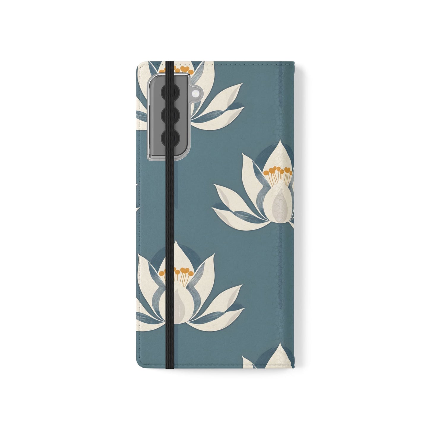 Lotus Serenity – Vegan Leather Wallet Samsung Case
