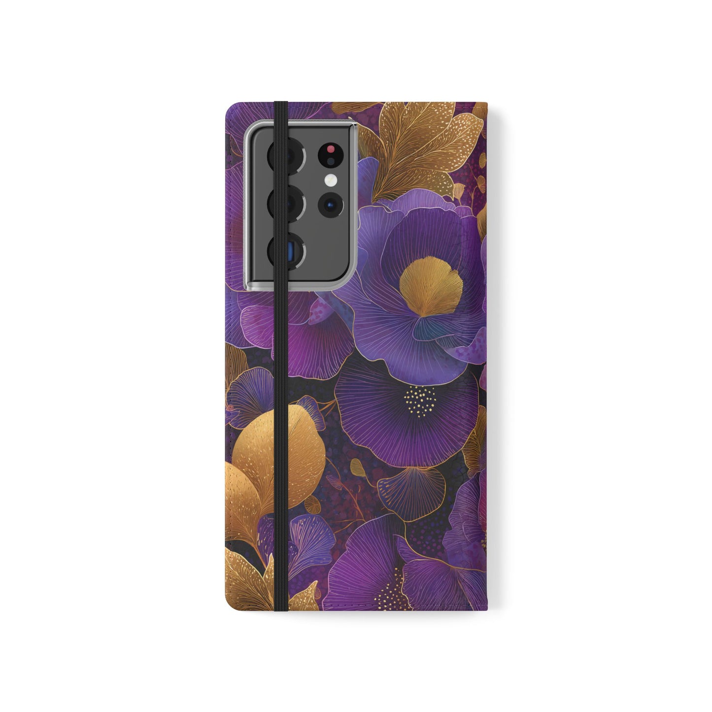 Imperial Petals – Vegan Leather Samsung Flip Phone Case