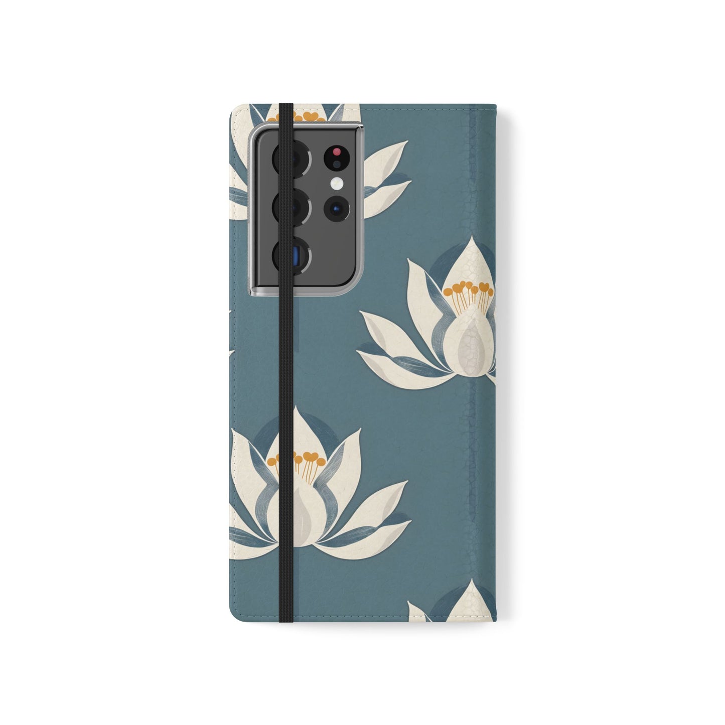 Lotus Serenity – Vegan Leather Wallet Samsung Case