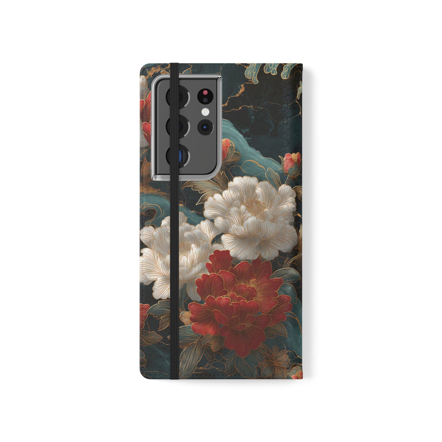 Crimson Tides – Vegan Leather Samsung Flip Case