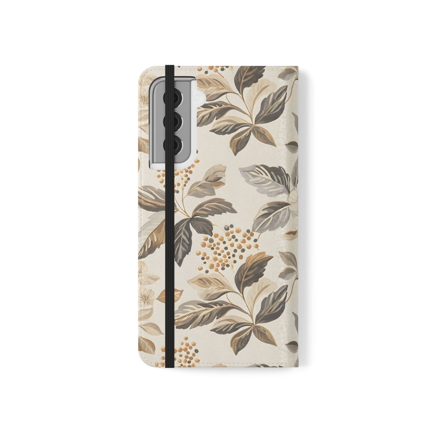 Golden Botanica โ Samsung Vegan Leather Wallet Case