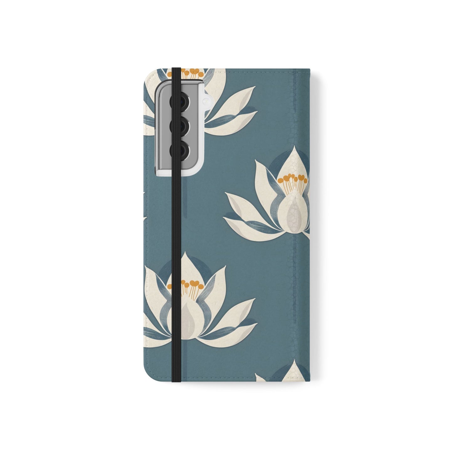 Lotus Serenity – Vegan Leather Wallet Samsung Case