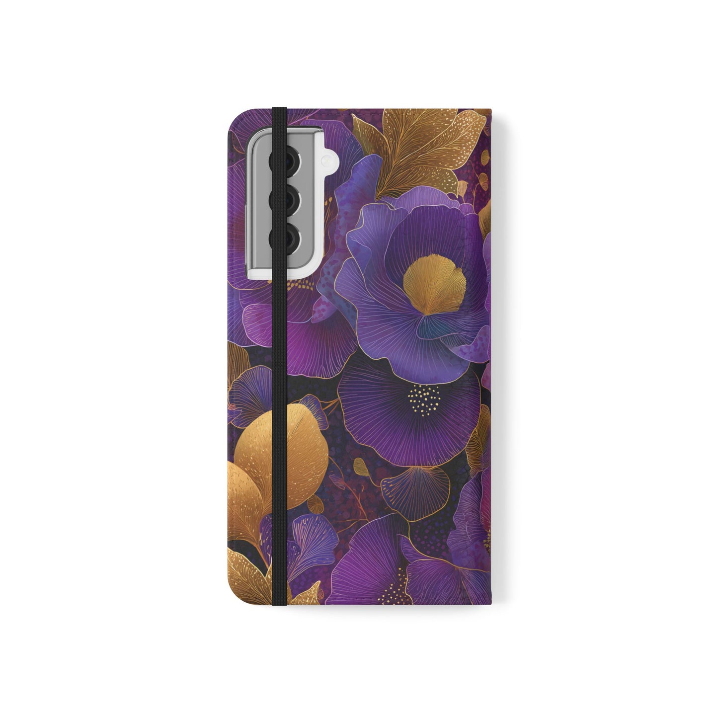 Imperial Petals – Vegan Leather Samsung Flip Phone Case