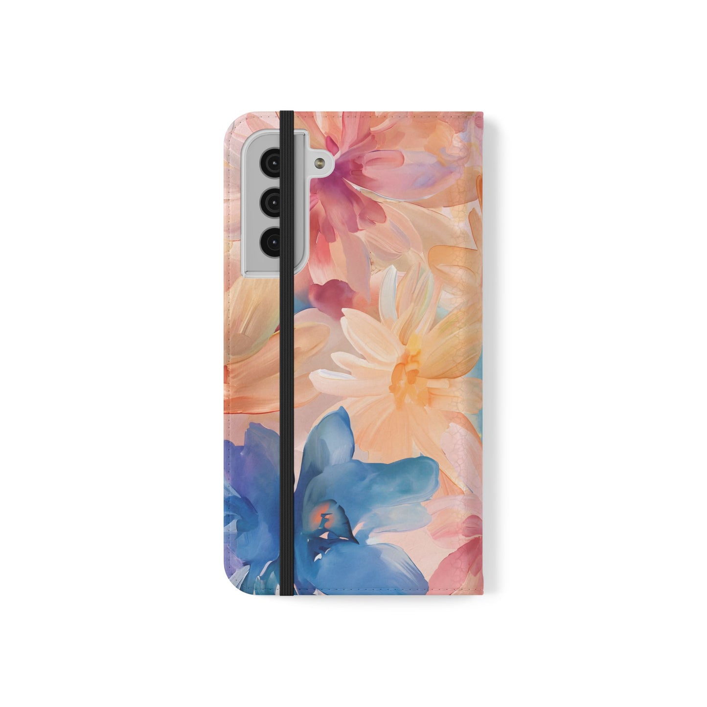 Radiant Bloom – Vegan Leather Wallet Samsung Case