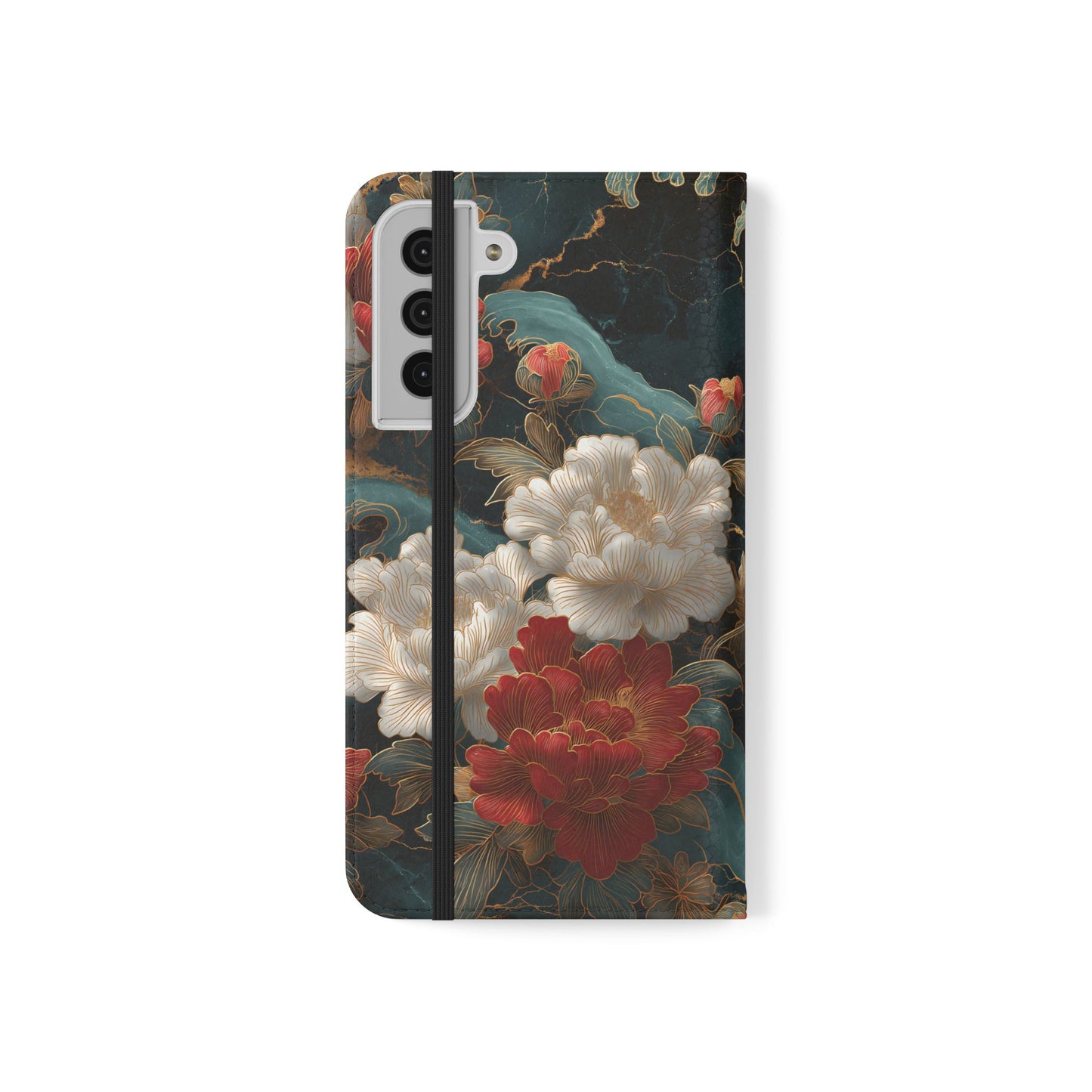 Crimson Tides – Vegan Leather Samsung Flip Case
