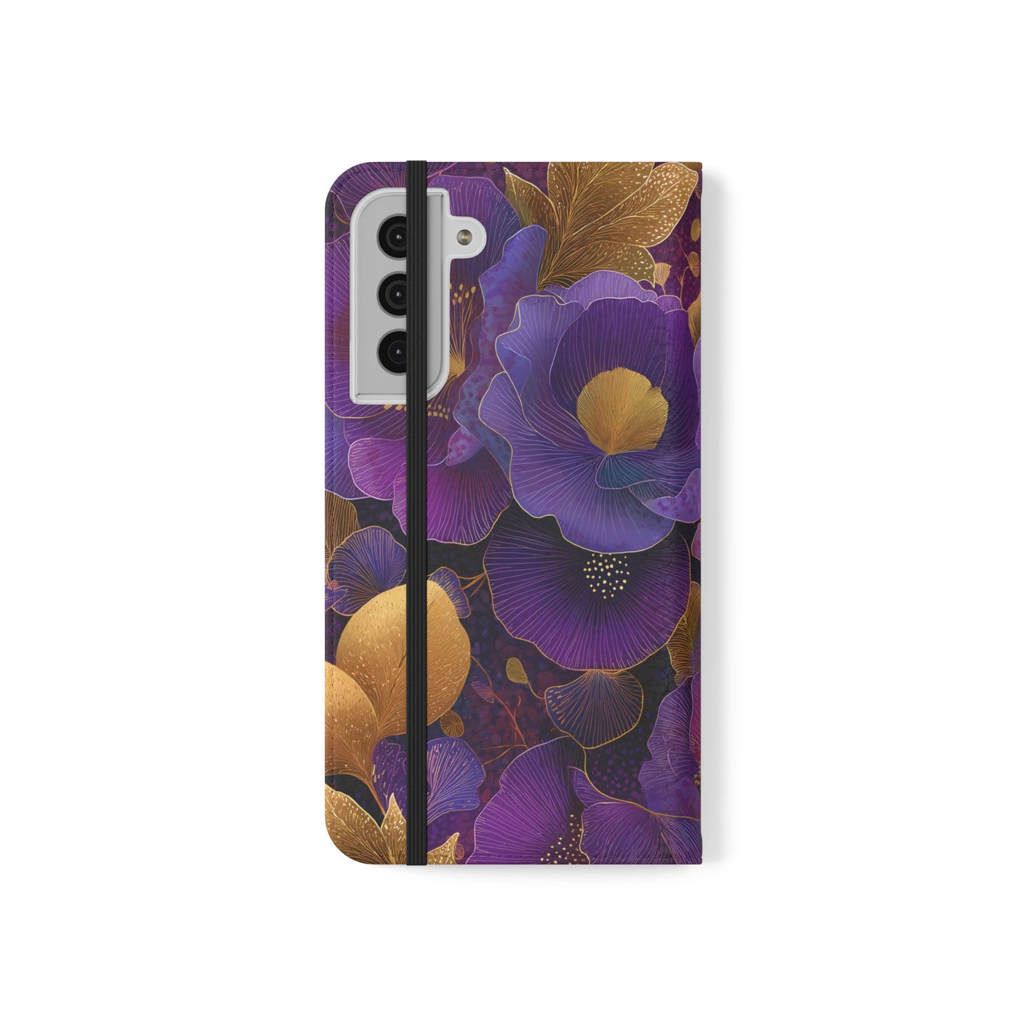 Imperial Petals – Vegan Leather Samsung Flip Phone Case